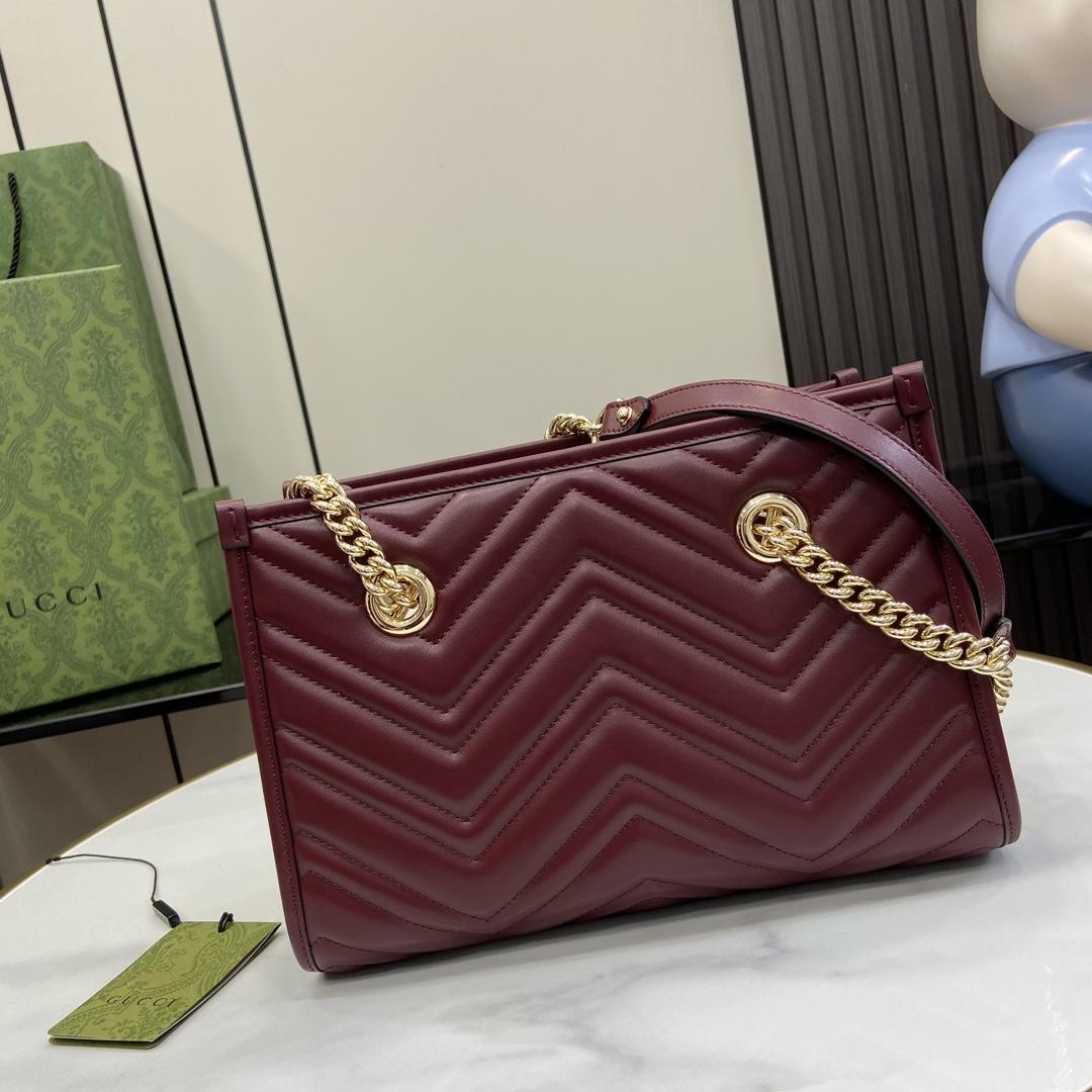 Gucci GG Marmont Small Tote Bag - DesignerGu