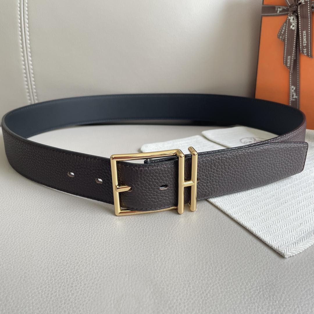Hermes Leather Belt  38mm - DesignerGu