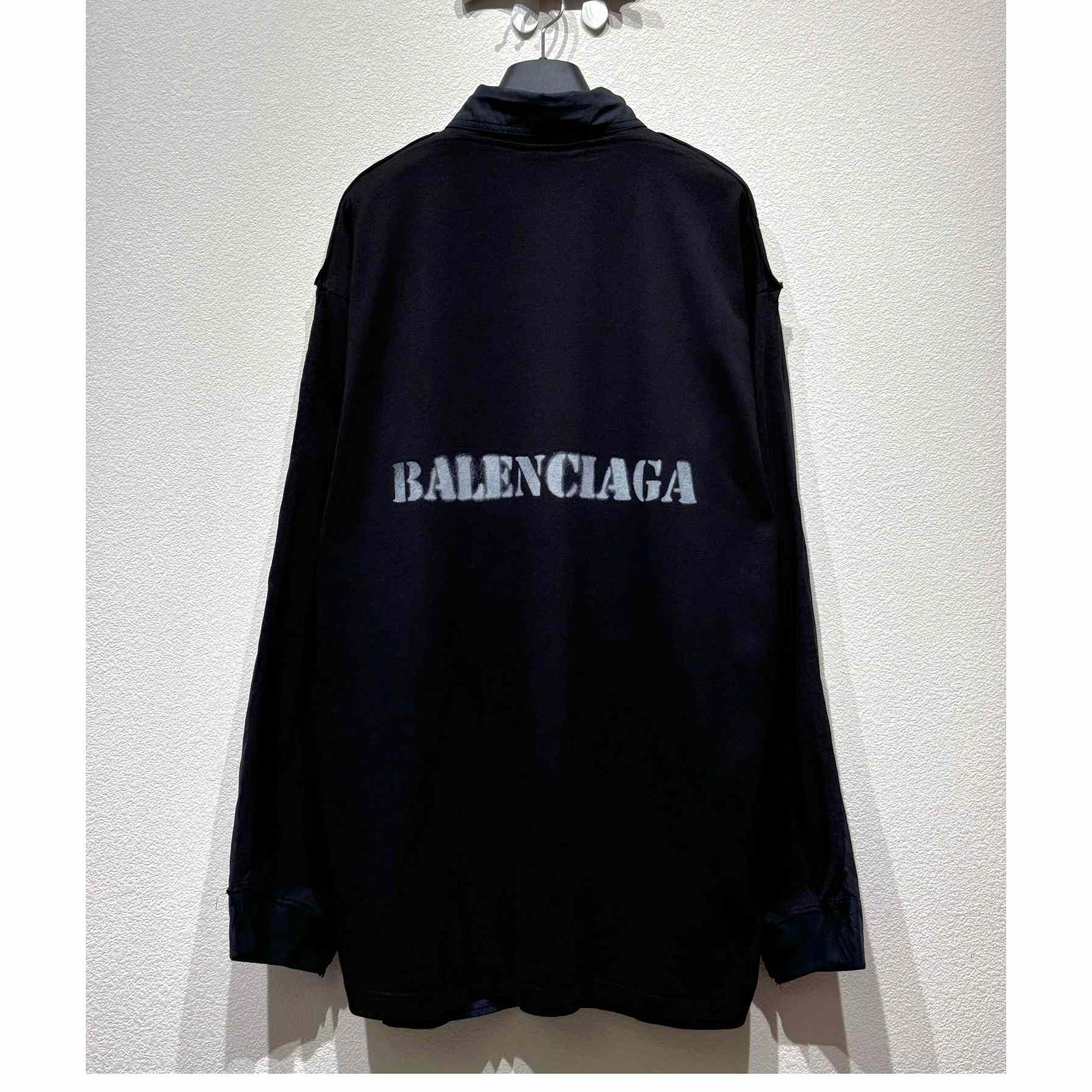 Balenciaga  Shirt Oversized in Black - DesignerGu