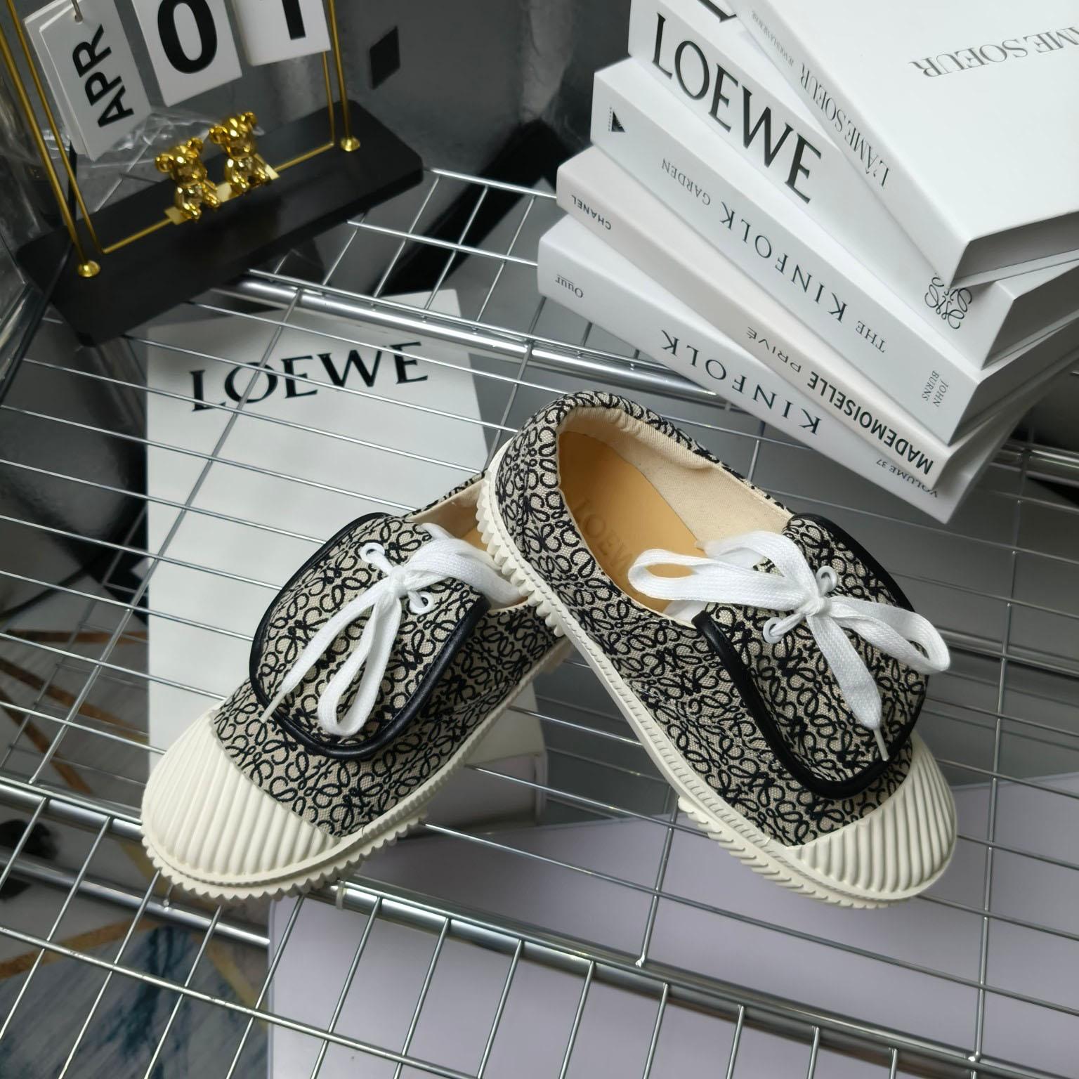 Loewe Anagram Jacquard Flap Low-top Trainers - DesignerGu