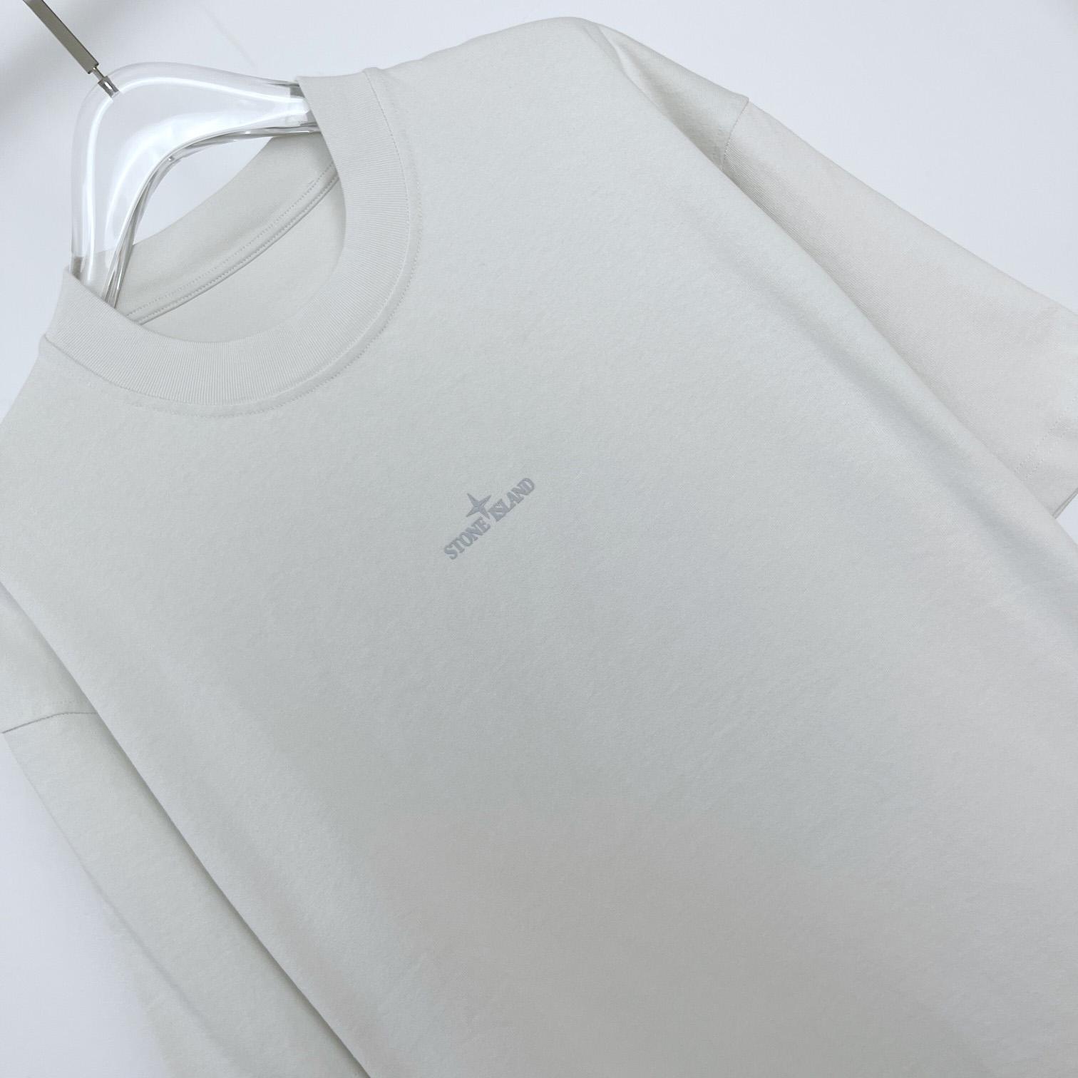 Stone Island Logo-print Cotton T-shirt - DesignerGu