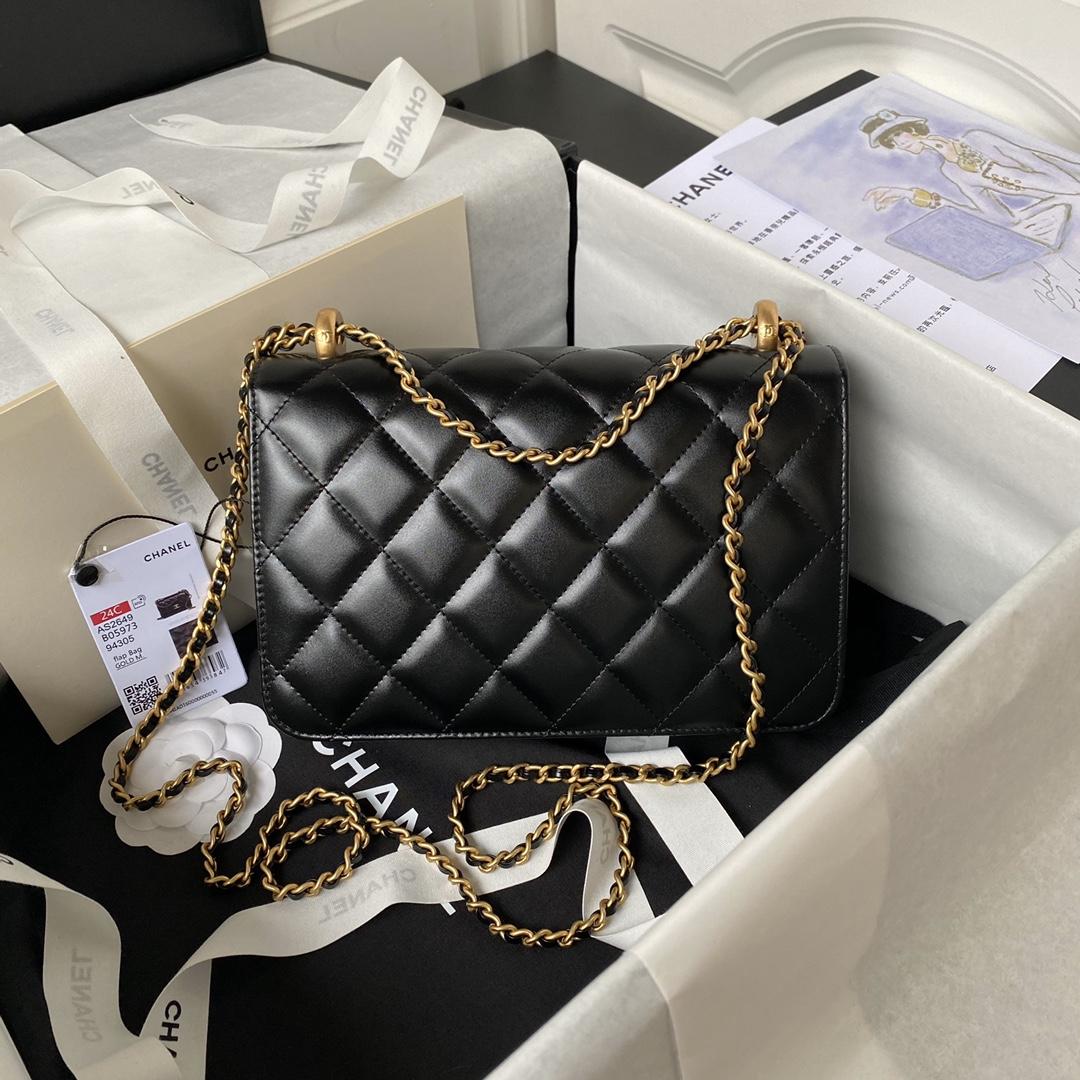 Chanel Lambskin Flap Bag  22×14.5×8cm - DesignerGu