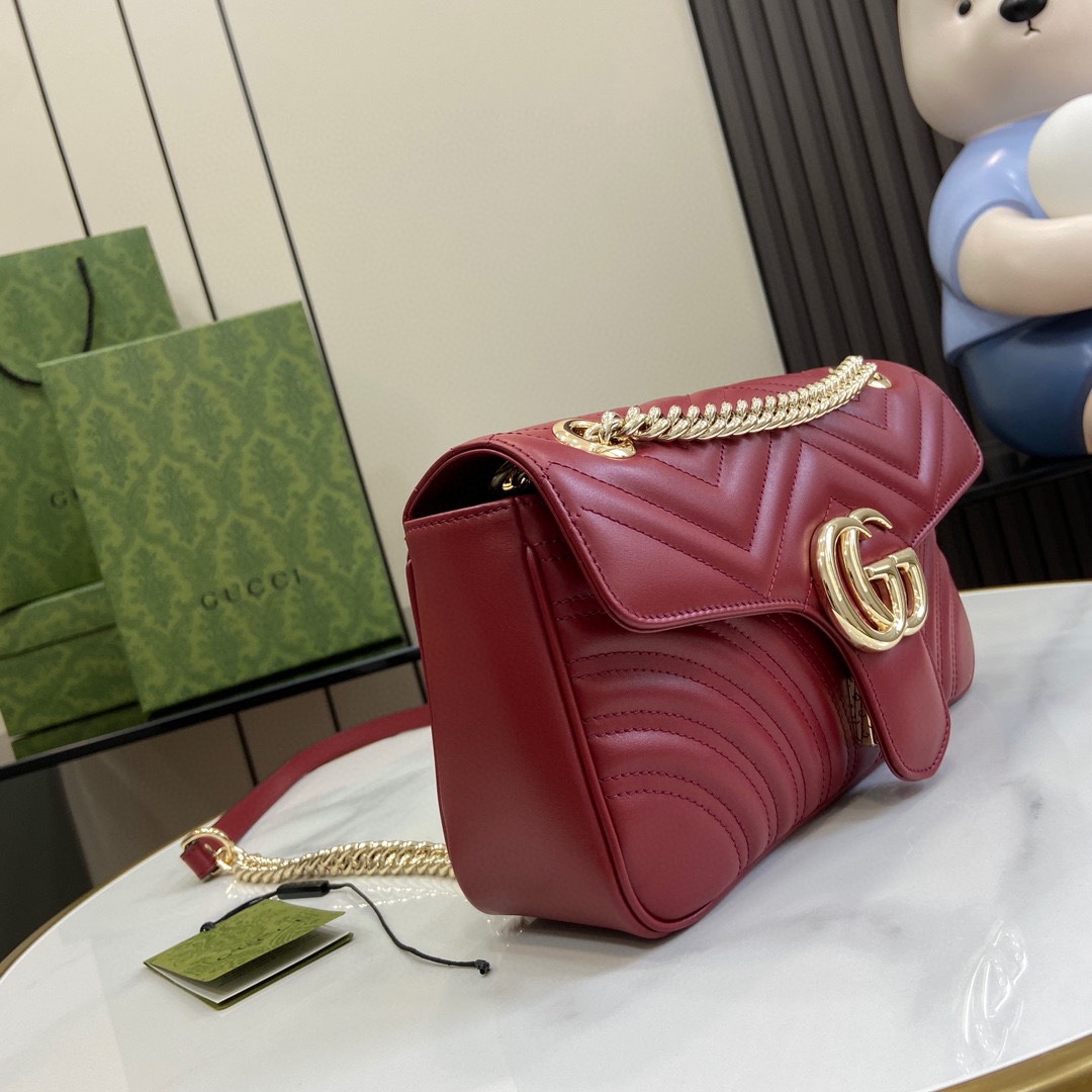 Gucci GG Marmont Small Shoulder Bag - DesignerGu