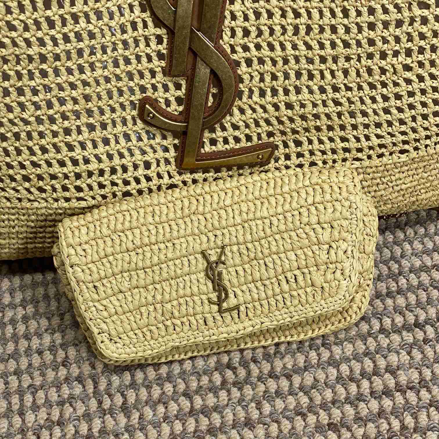 Saint Laurent Icare In Raffia - DesignerGu