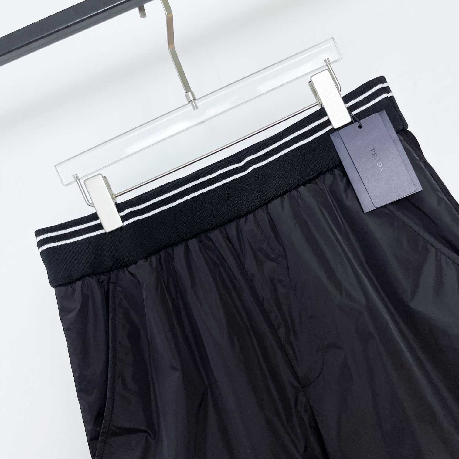 Prada Piqué Bermudas With Re-Nylon Details - DesignerGu