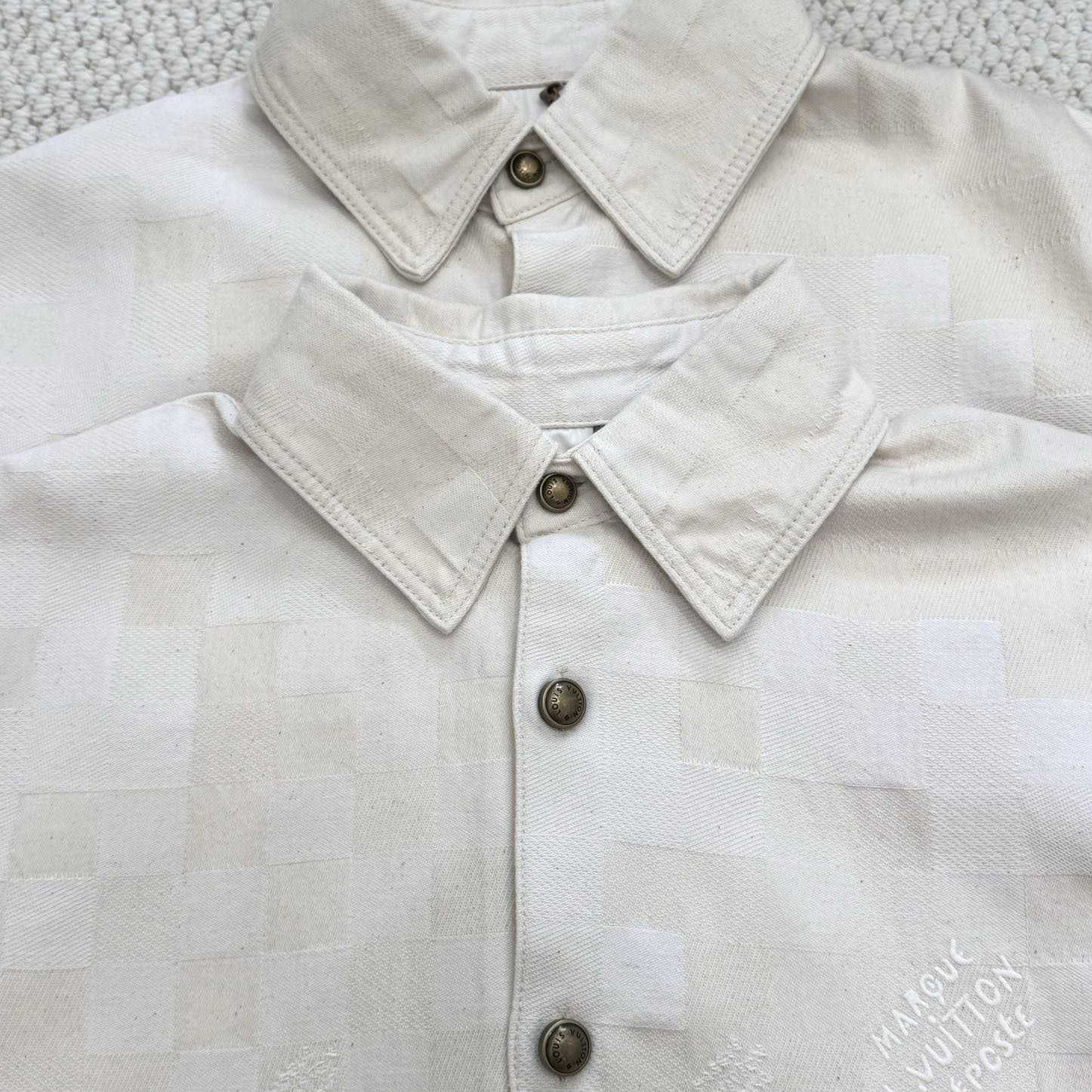 Louis Vuitton Damier Short-Sleeved Shirt    - DesignerGu