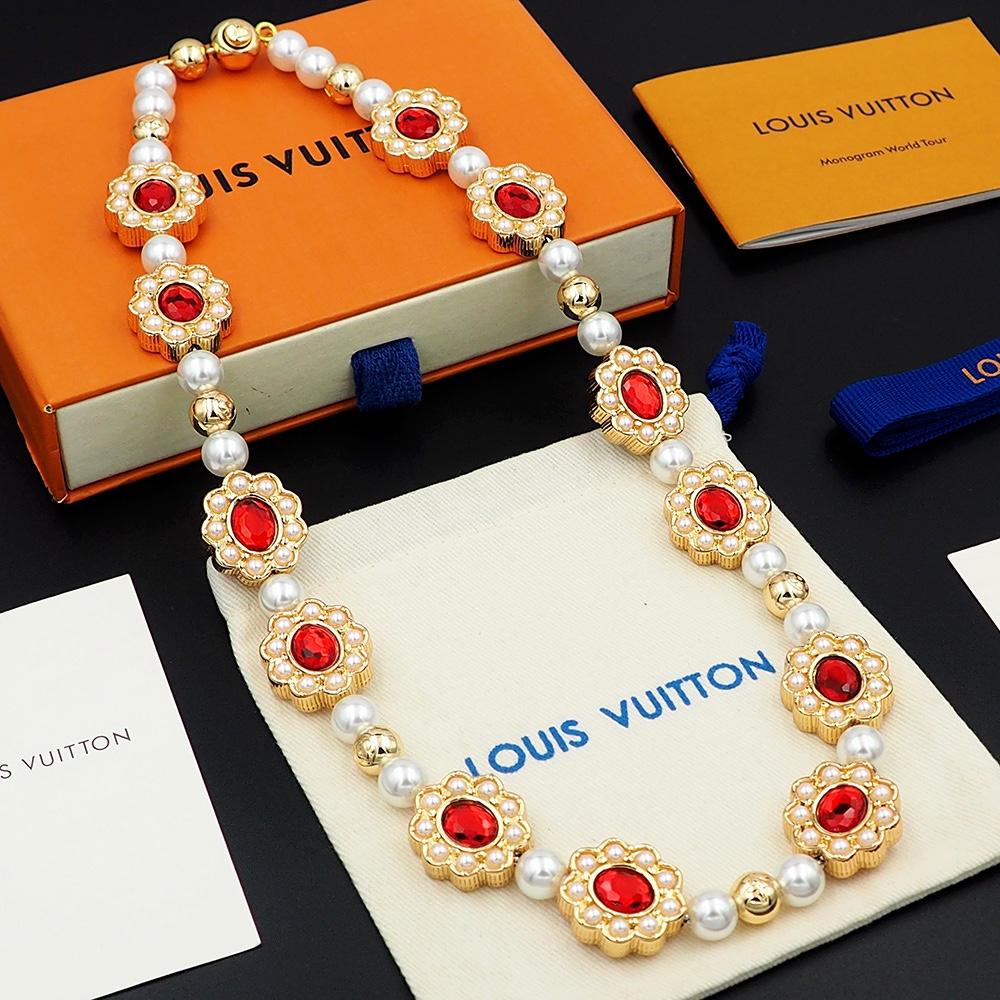 Louis Vuitton LV Dynasty Flower Necklace   M01763 - DesignerGu