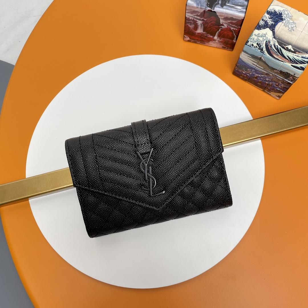 Saint Laurent Leather  Wallet （13.5*9.5*3 CM） - DesignerGu