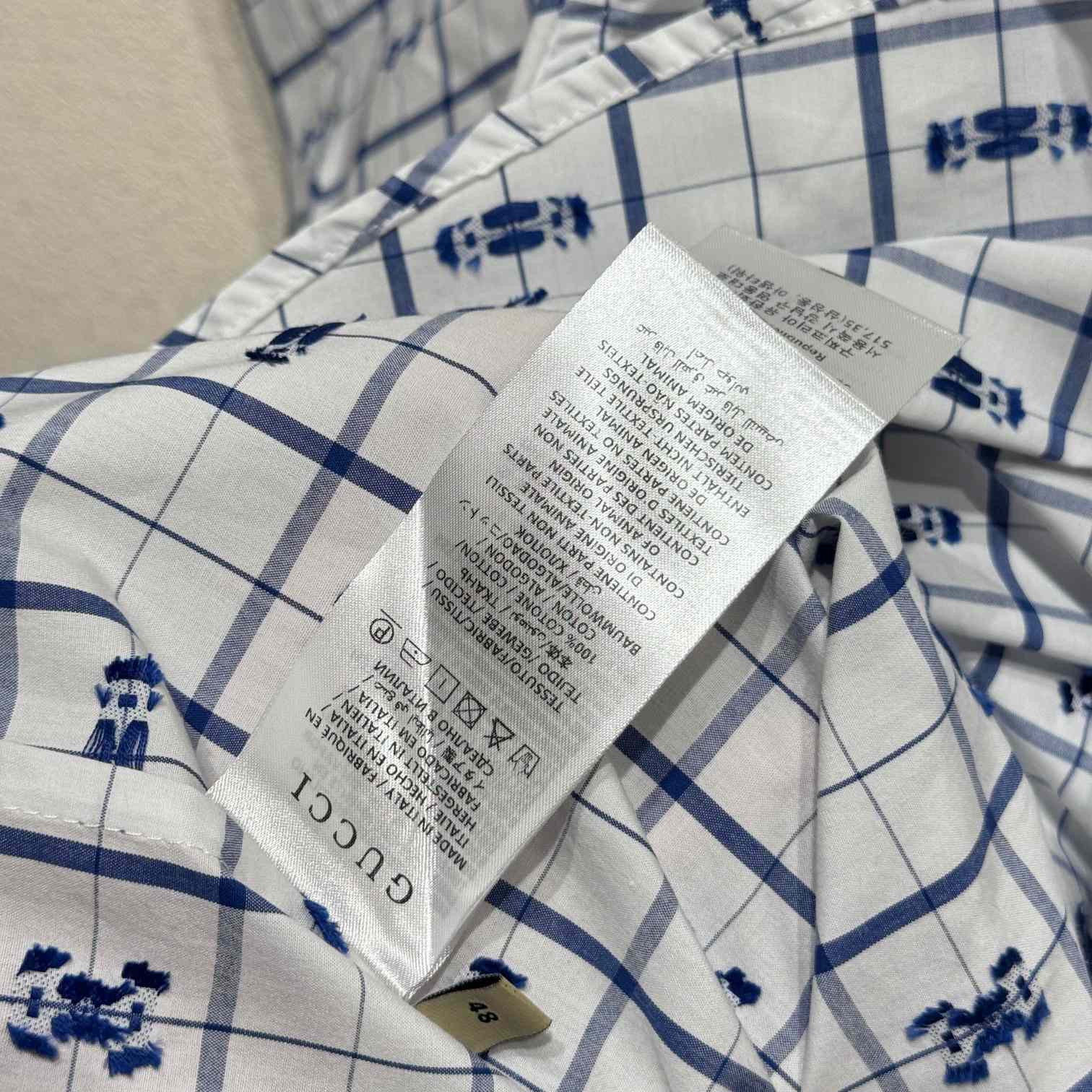 Gucci Horsebit Print Cotton Shirt  - DesignerGu