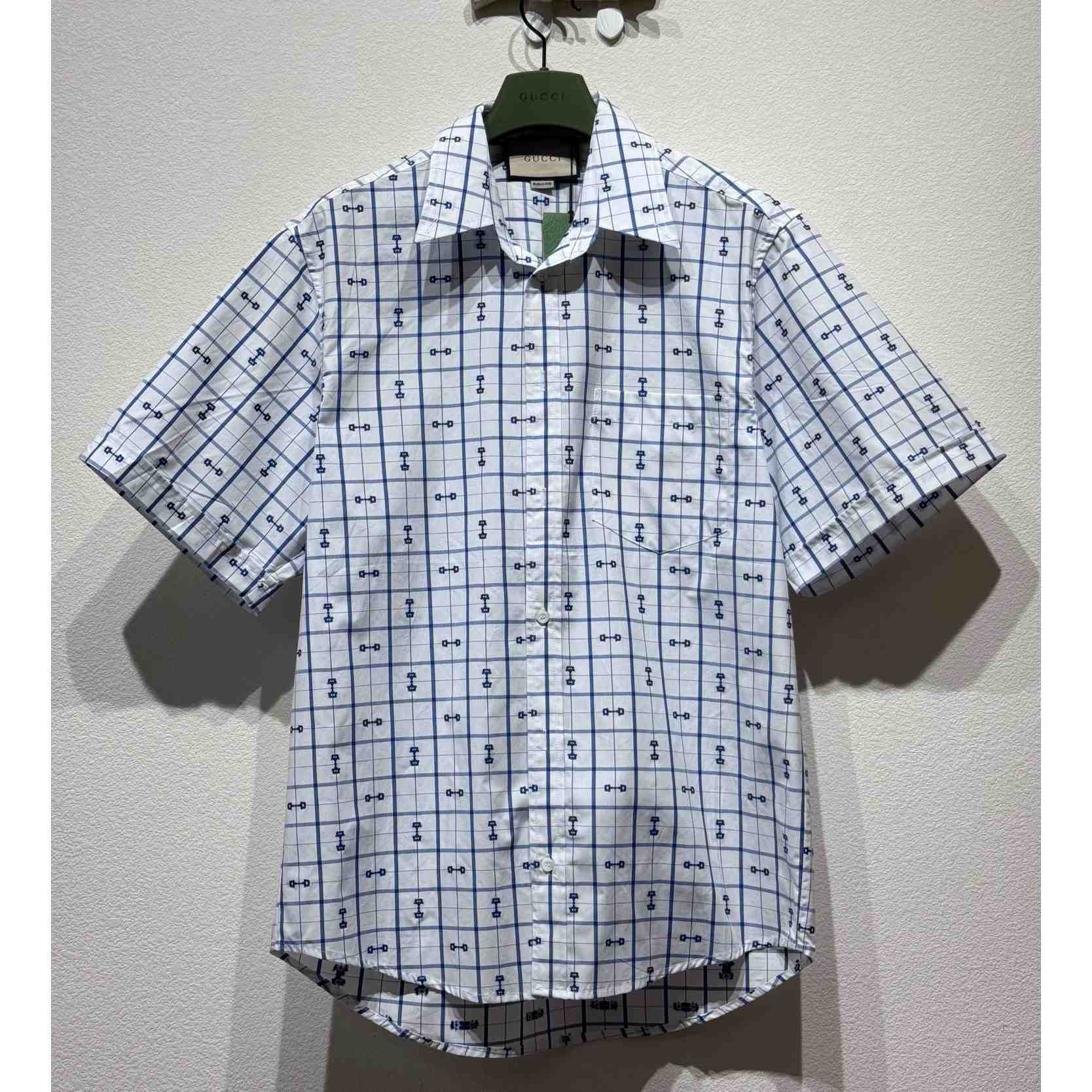 Gucci Horsebit Print Cotton Shirt  - DesignerGu