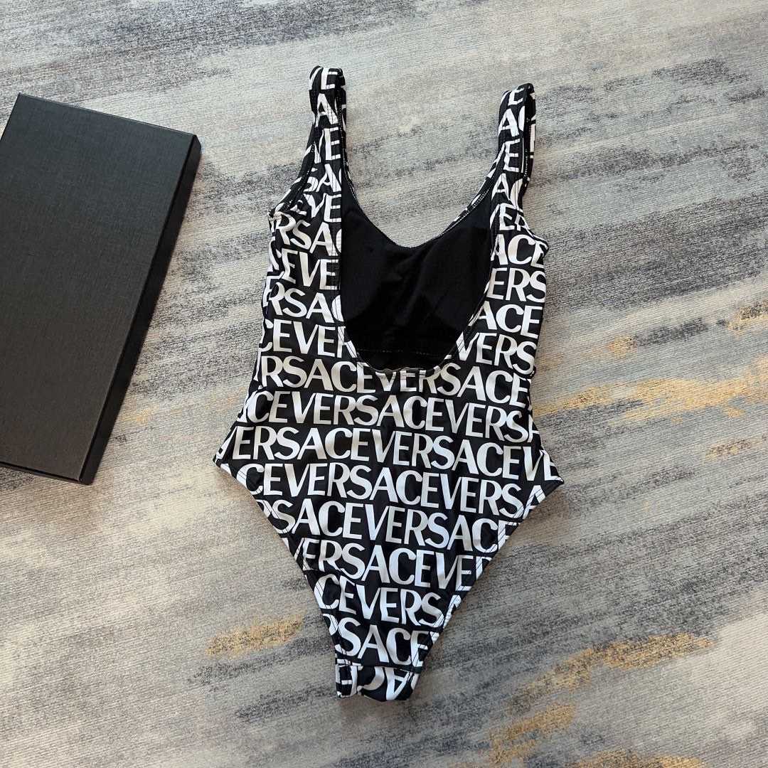 Versace Allover One-Piece Swimsuit - DesignerGu