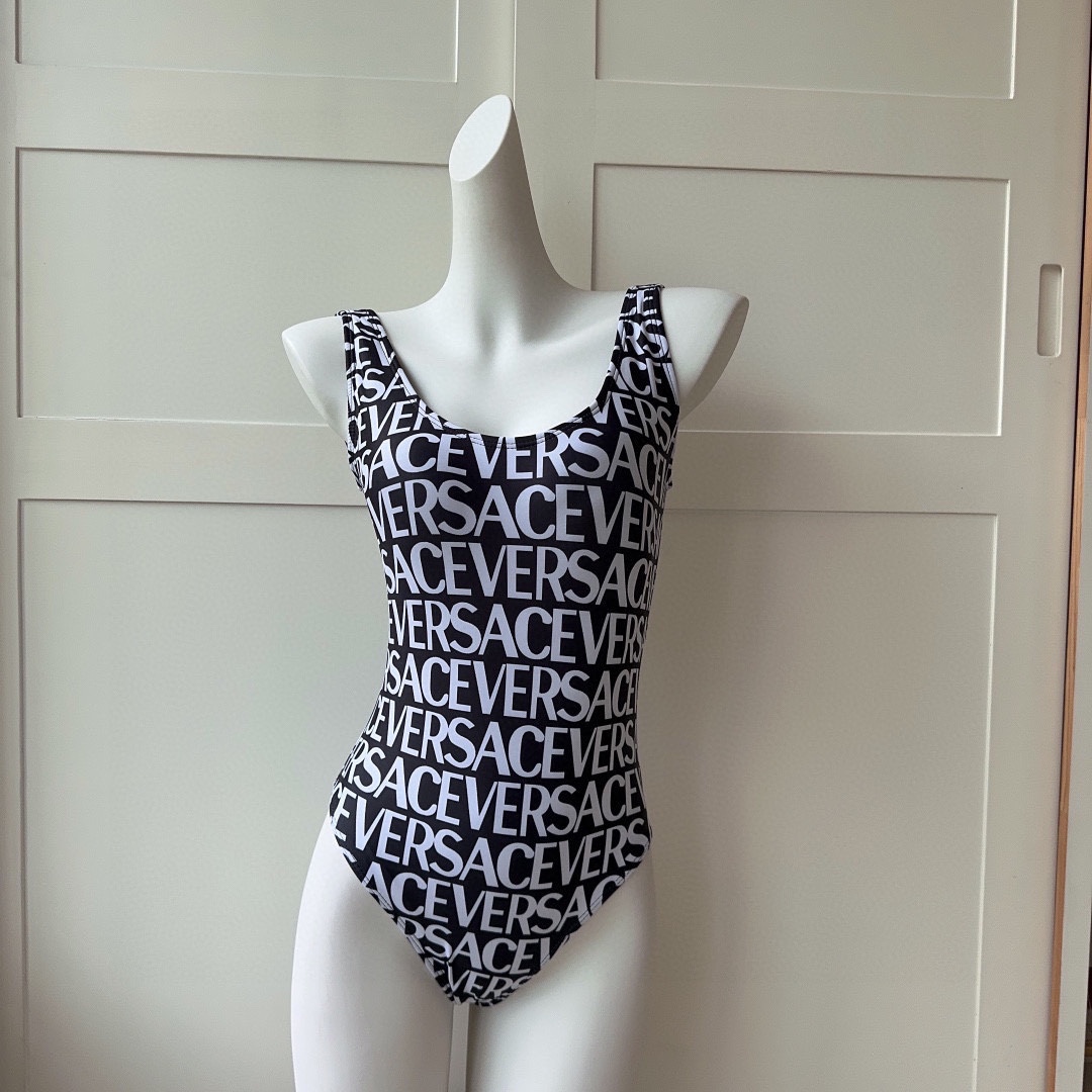 Versace Allover One-Piece Swimsuit - DesignerGu