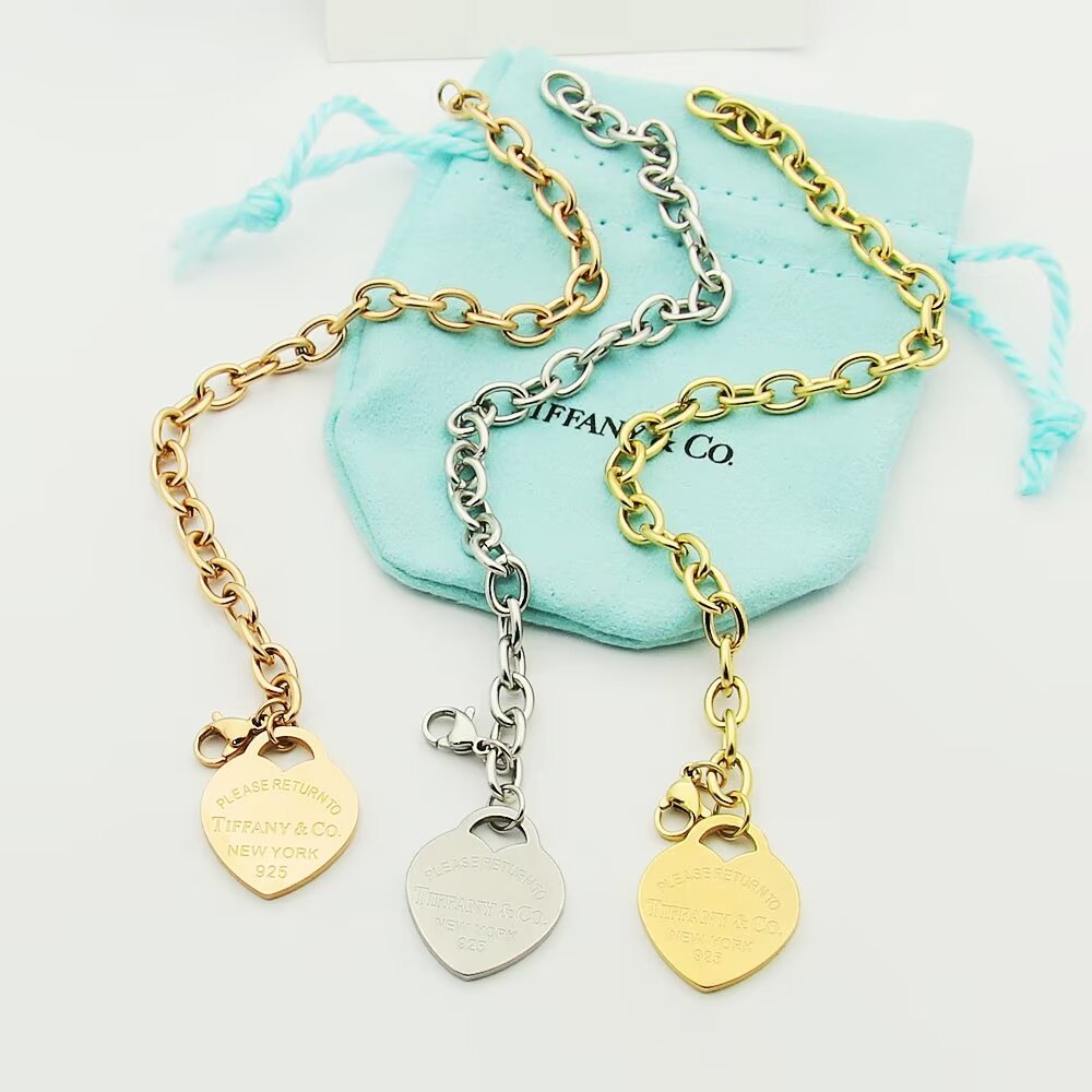 Tiffany & Co. Heart Tag Bracelet - DesignerGu