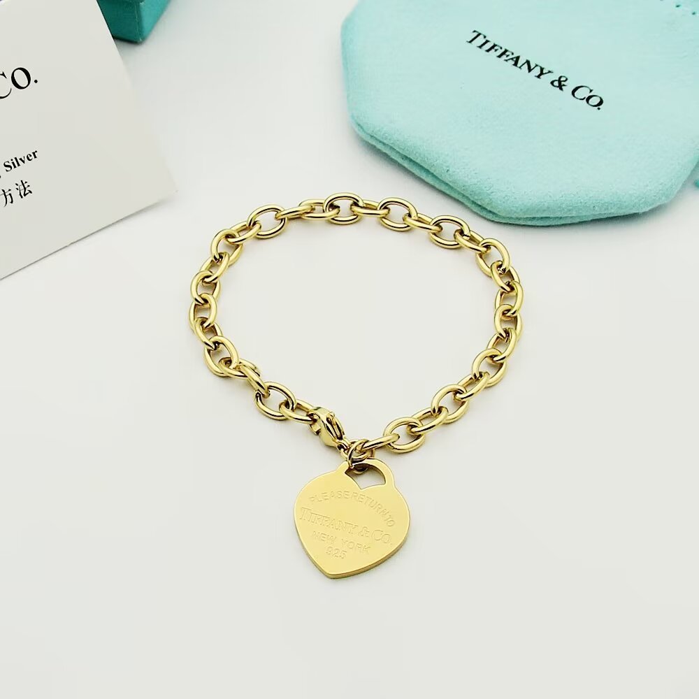 Tiffany & Co. Heart Tag Bracelet - DesignerGu