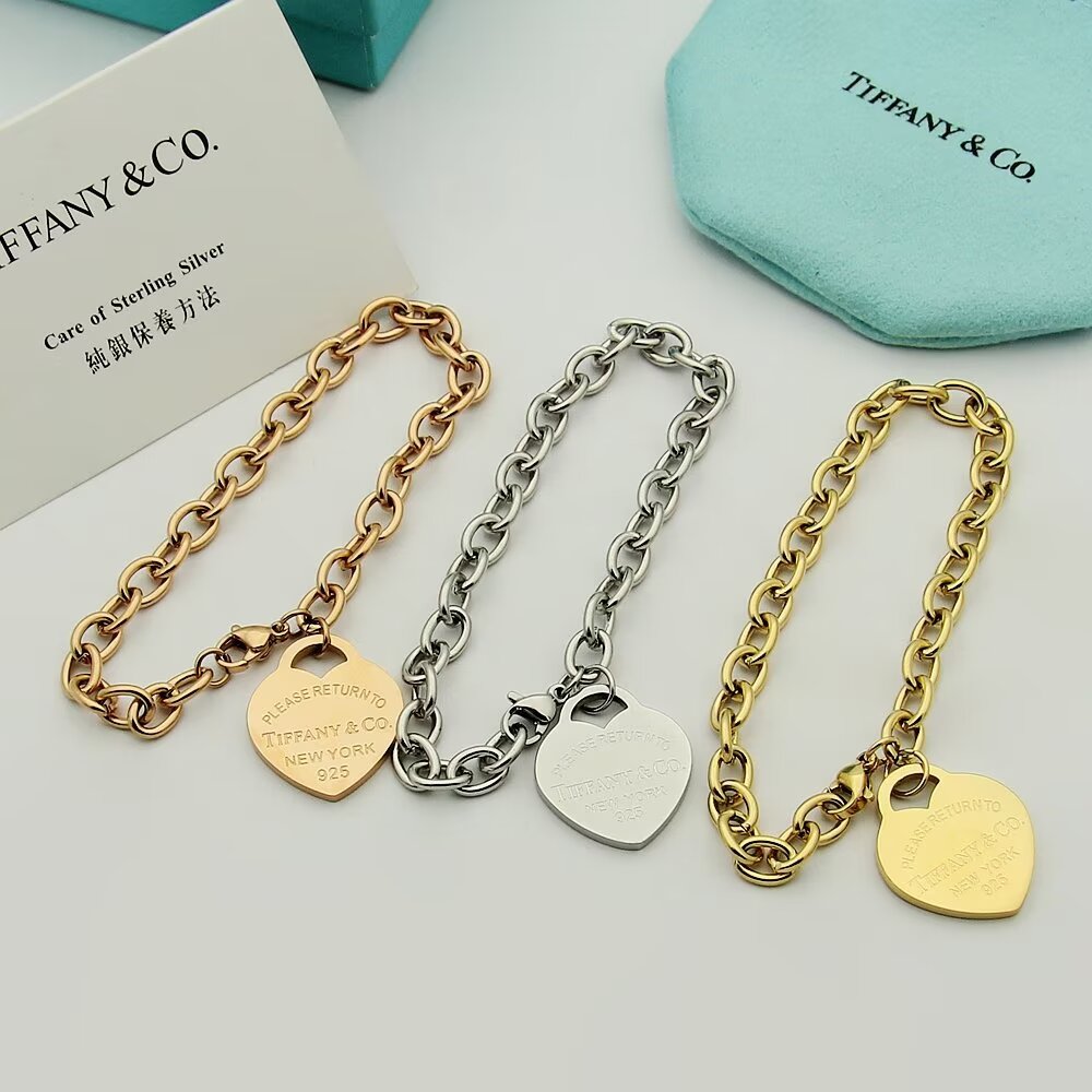 Tiffany & Co. Heart Tag Bracelet - DesignerGu