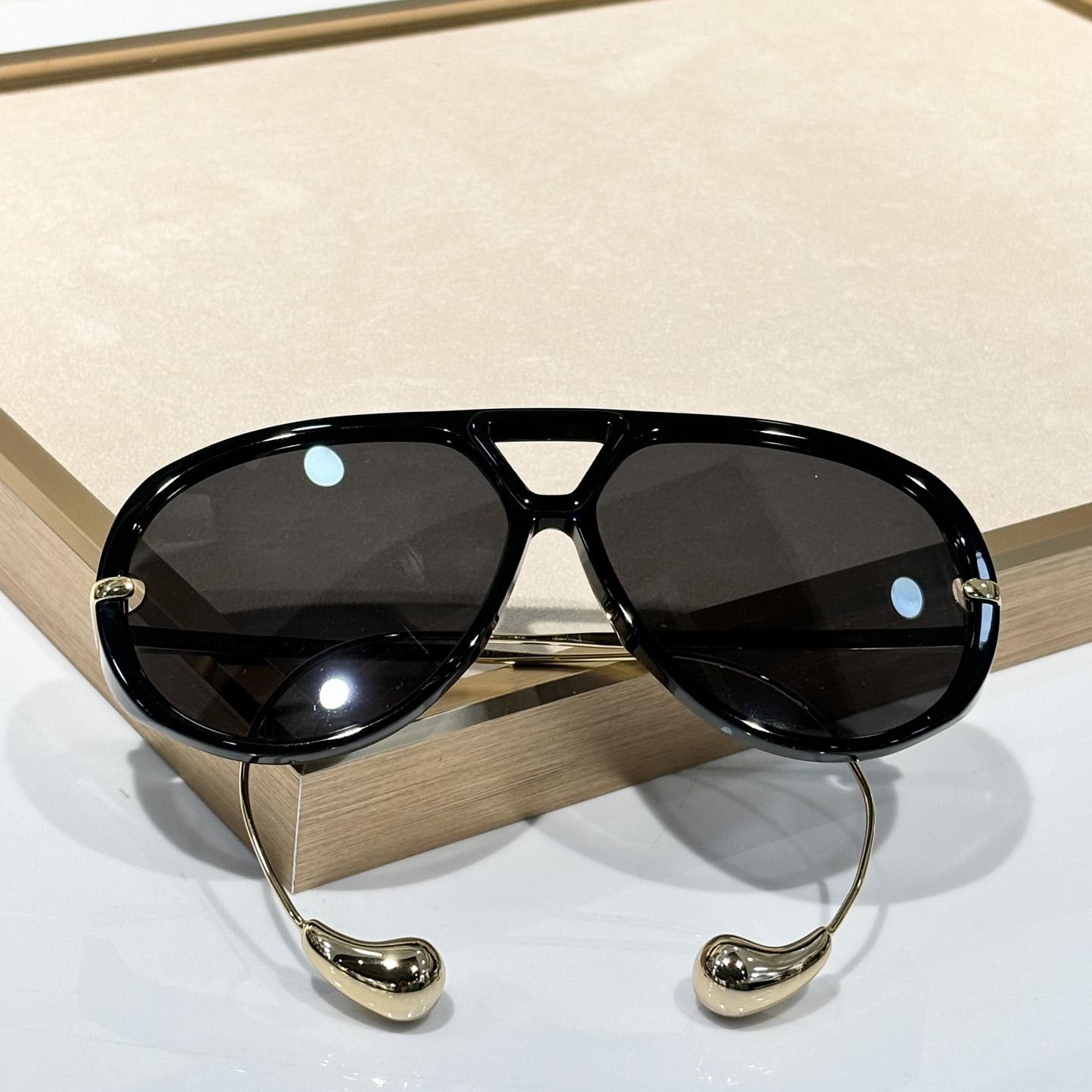 Bottega Veneta Drop Aviator Sunglasses    - DesignerGu