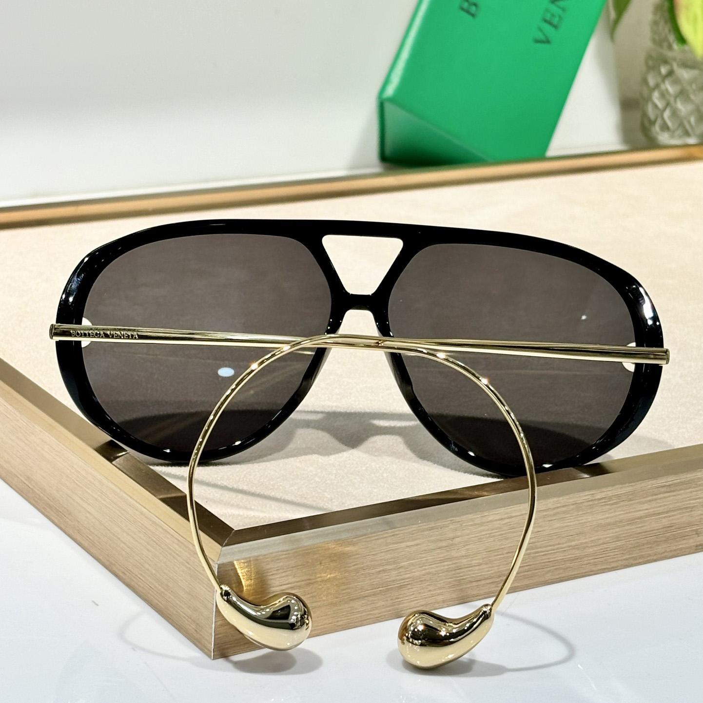 Bottega Veneta Drop Aviator Sunglasses    - DesignerGu