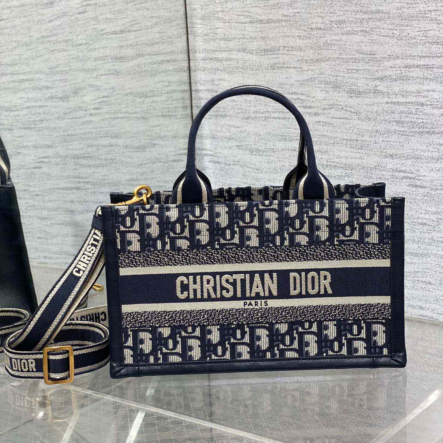 Dior East-West Dior Book Tote With Strap   - DesignerGu