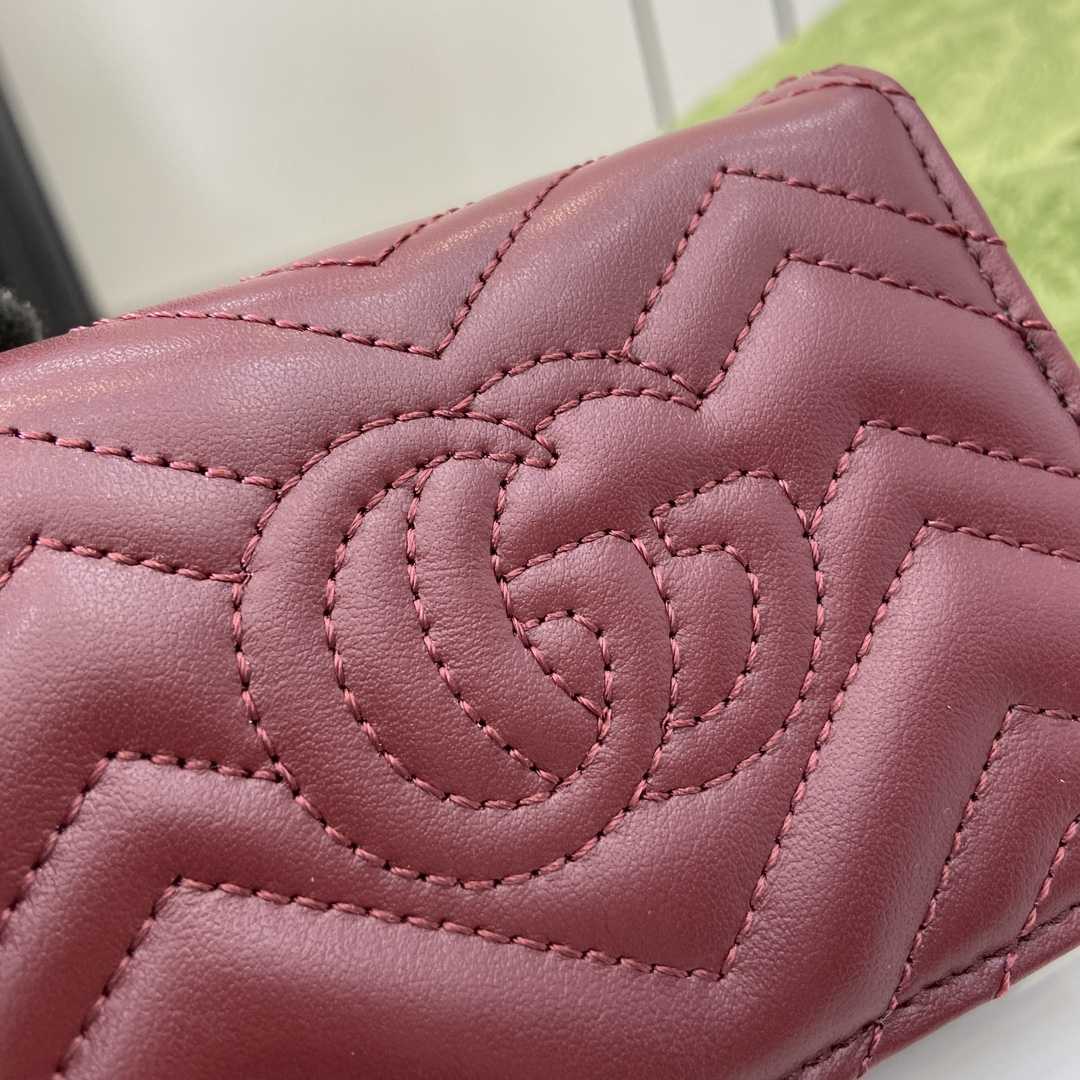 Gucci GG Marmont Card Case Wallet - DesignerGu