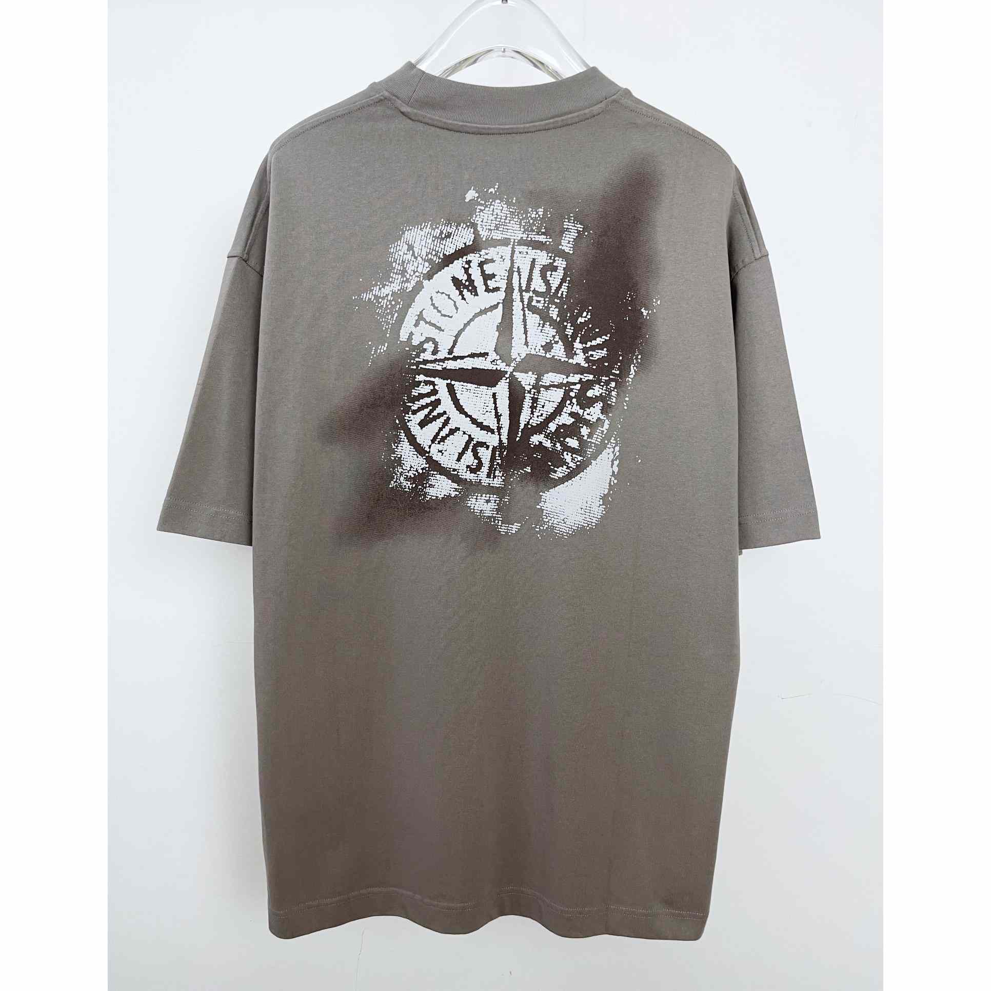 Stone Island Logo-print Cotton T-shirt - DesignerGu