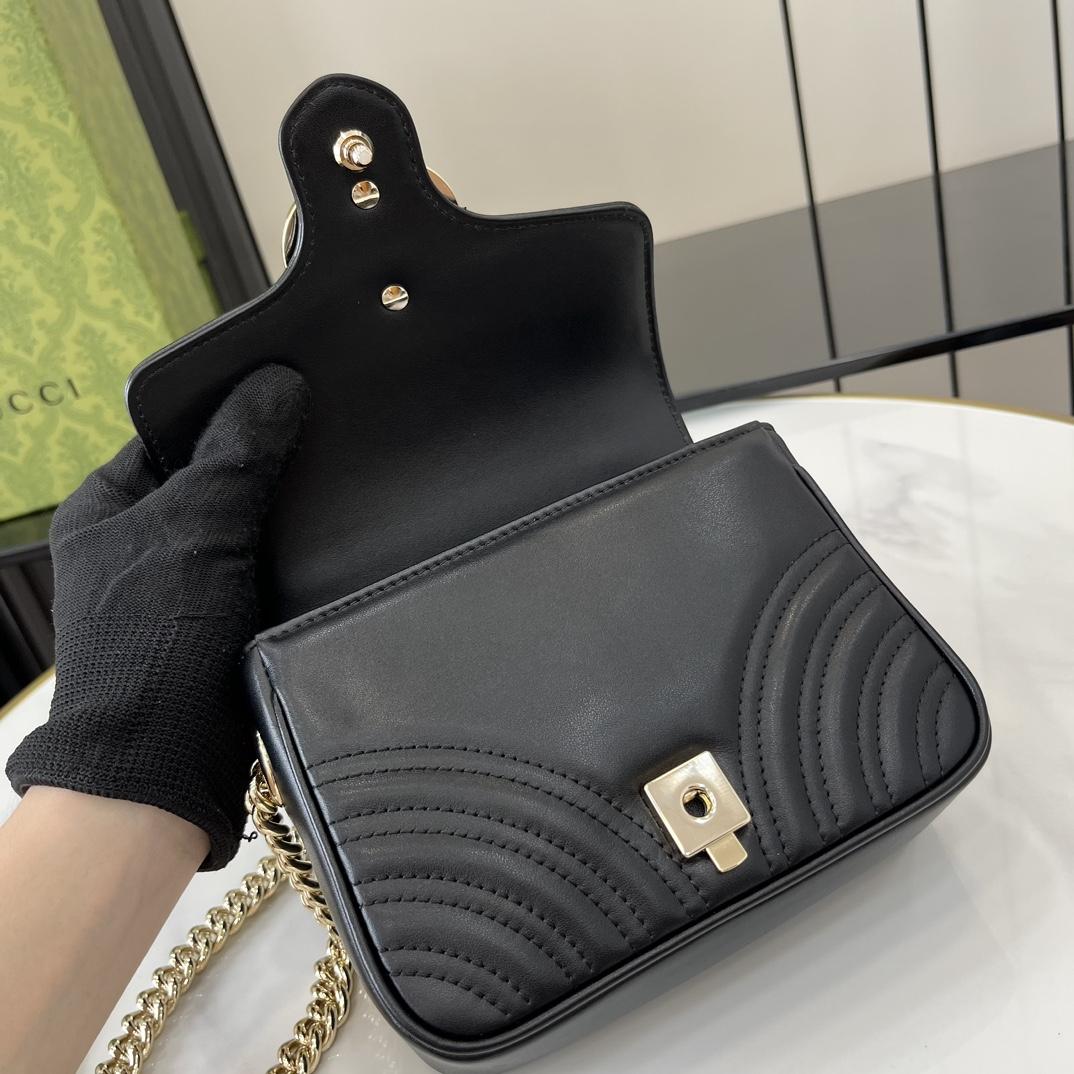 Gucci GG Marmont Mini Top Handle Bag - DesignerGu