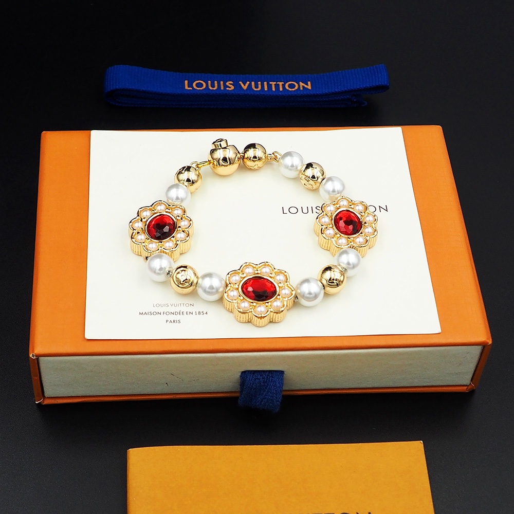 Louis Vuitton LV Dynasty Flower Bracelet - DesignerGu