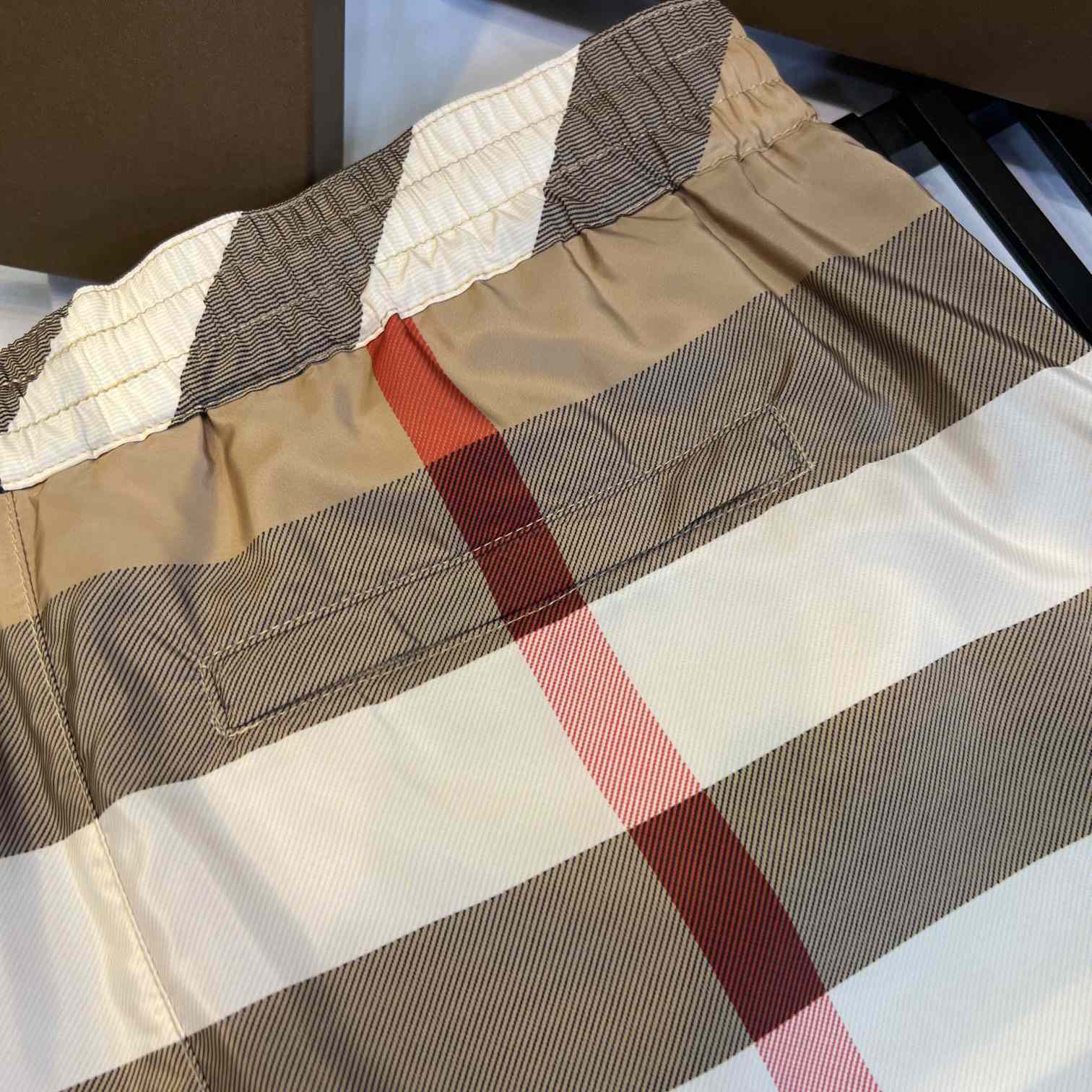 Burberry Checkered Twill Swim Shorts - DesignerGu