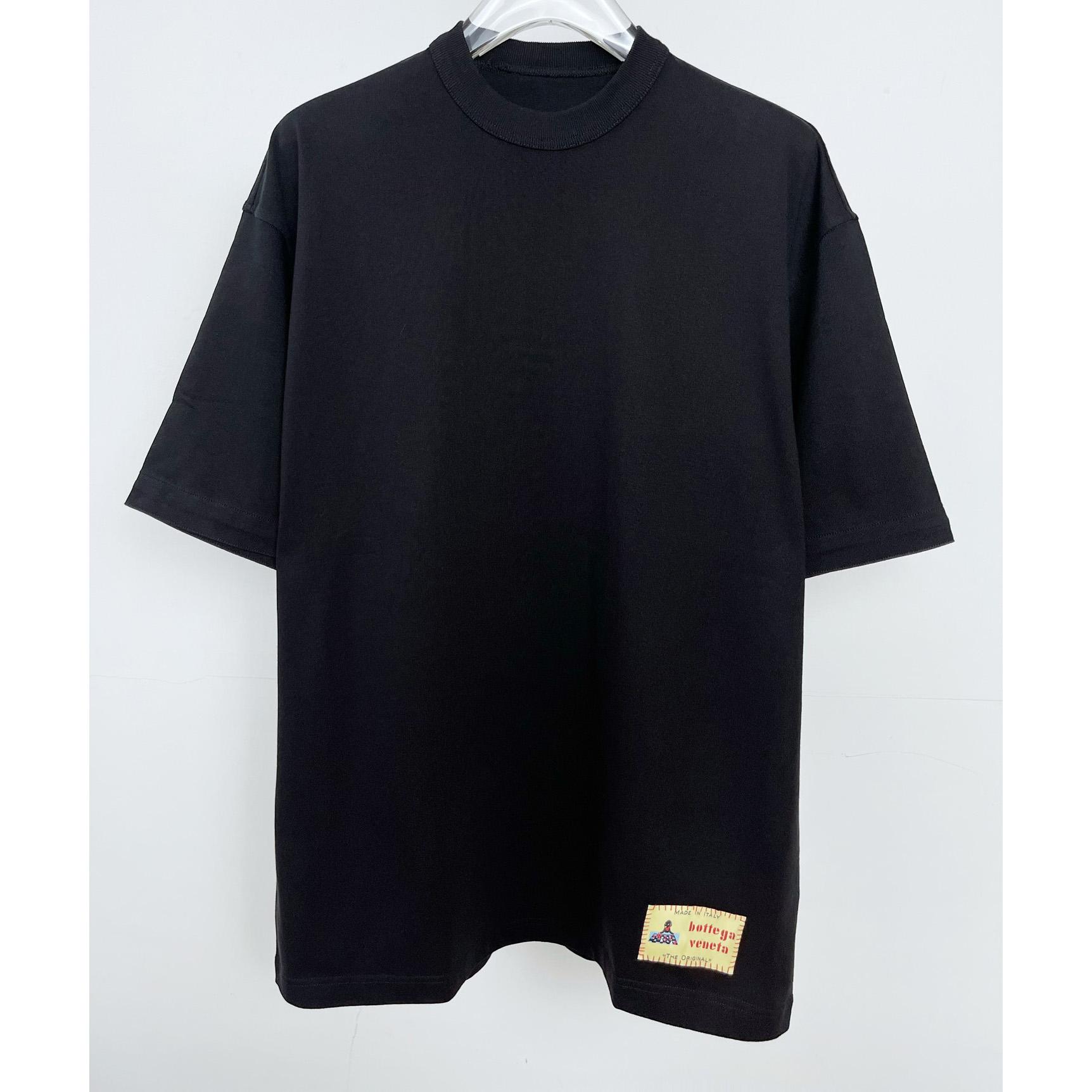 Bottega Veneta Cotton Jersey T-Shirt With Label - DesignerGu