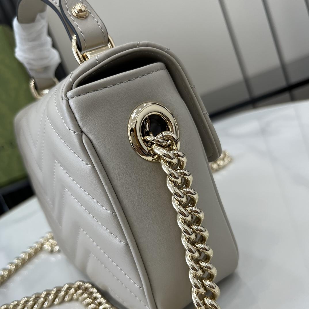 Gucci GG Marmont Mini Top Handle Bag - DesignerGu