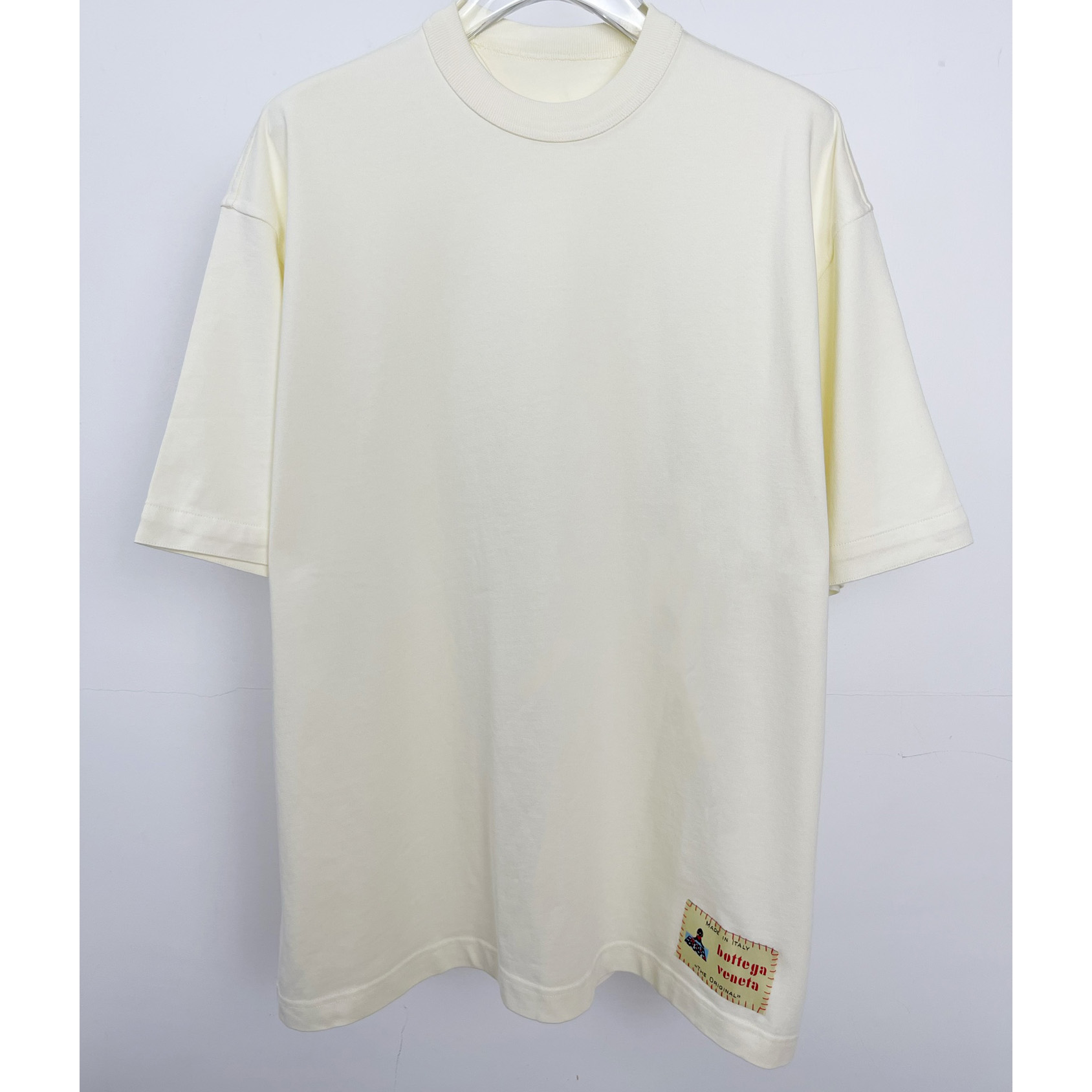 Bottega Veneta Cotton Jersey T-Shirt With Label - DesignerGu