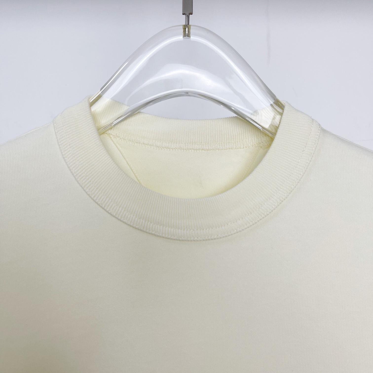 Bottega Veneta Cotton Jersey T-Shirt With Label - DesignerGu