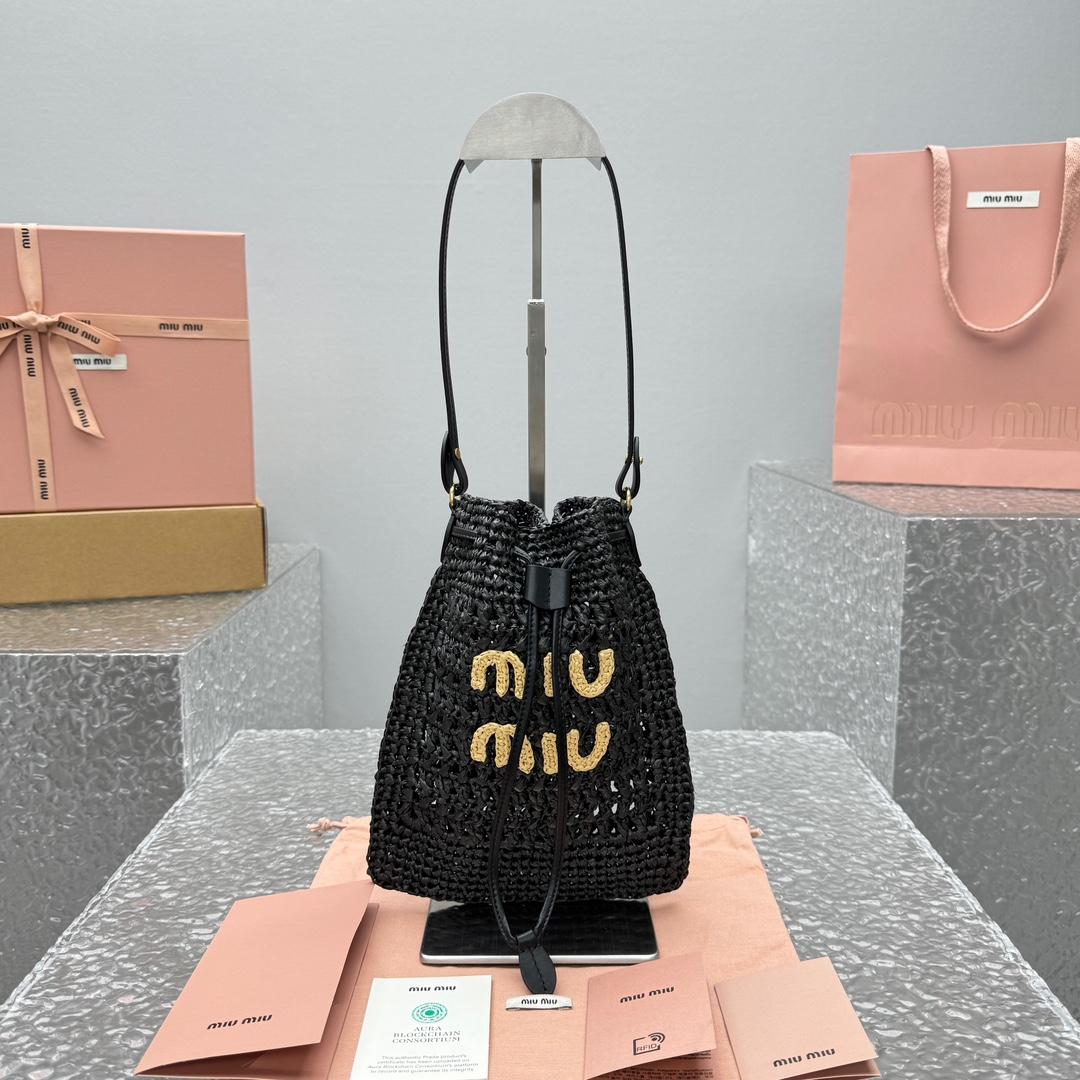 Miu Miu Woven Fabric Mini-bag - DesignerGu