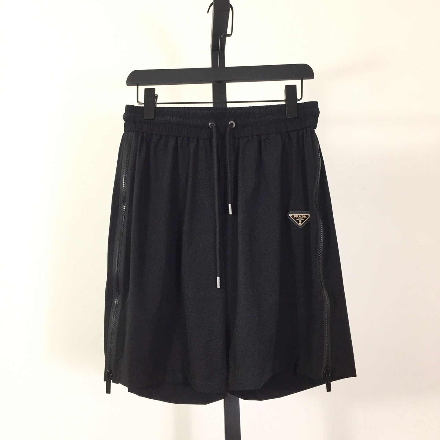 Prada Black Re-nylon Shorts - DesignerGu