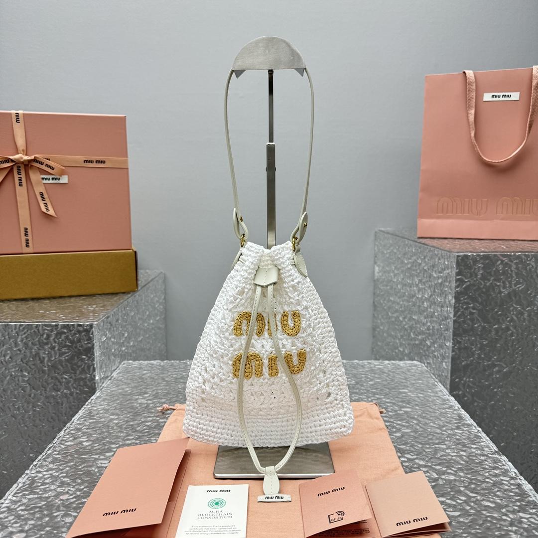 Miu Miu Woven Fabric Mini-bag - DesignerGu