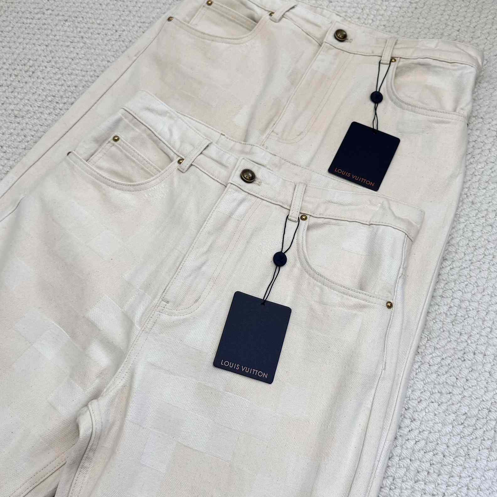 Louis Vuitton Damoflage Jacquard Denim Skate Pants    - DesignerGu