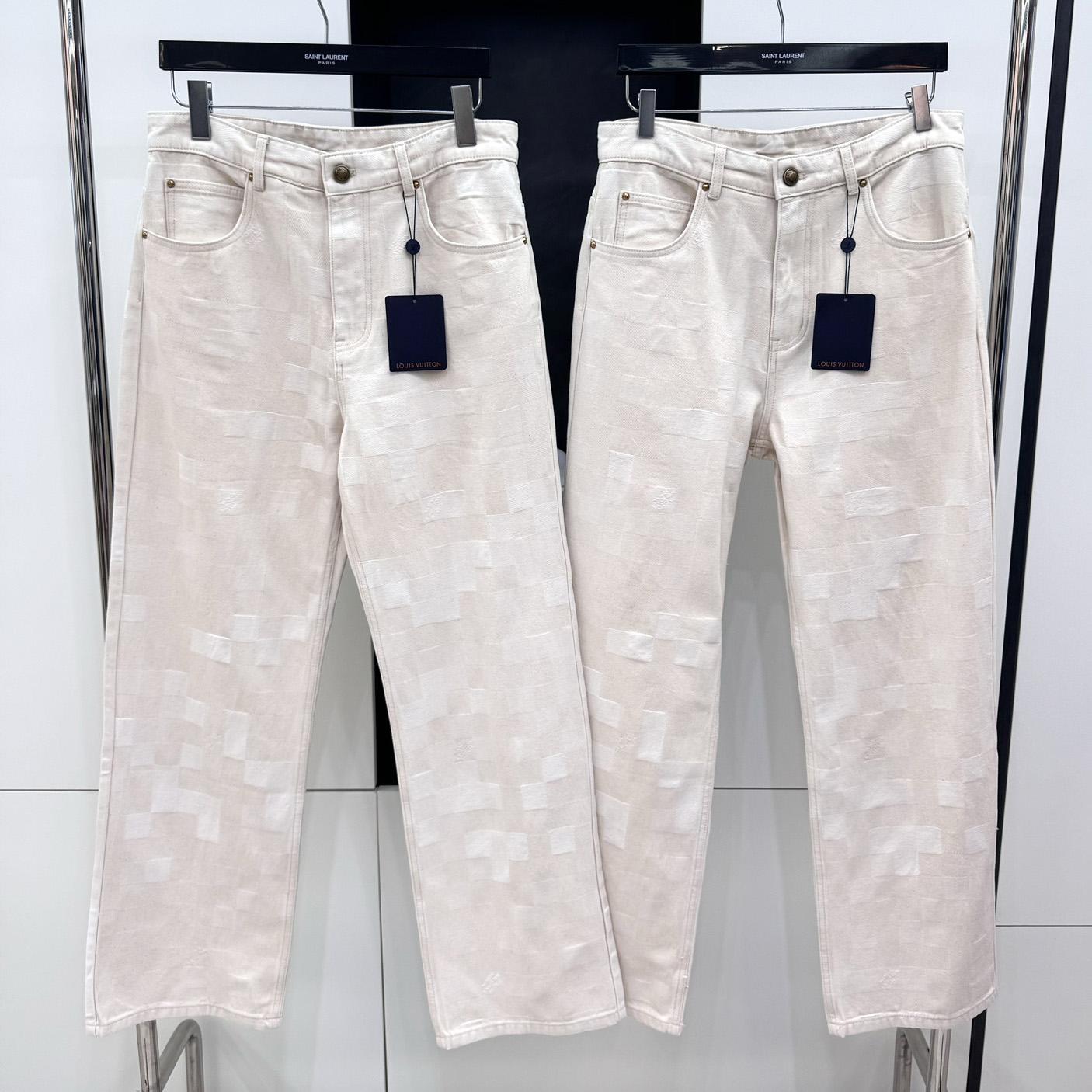 Louis Vuitton Damoflage Jacquard Denim Skate Pants    - DesignerGu