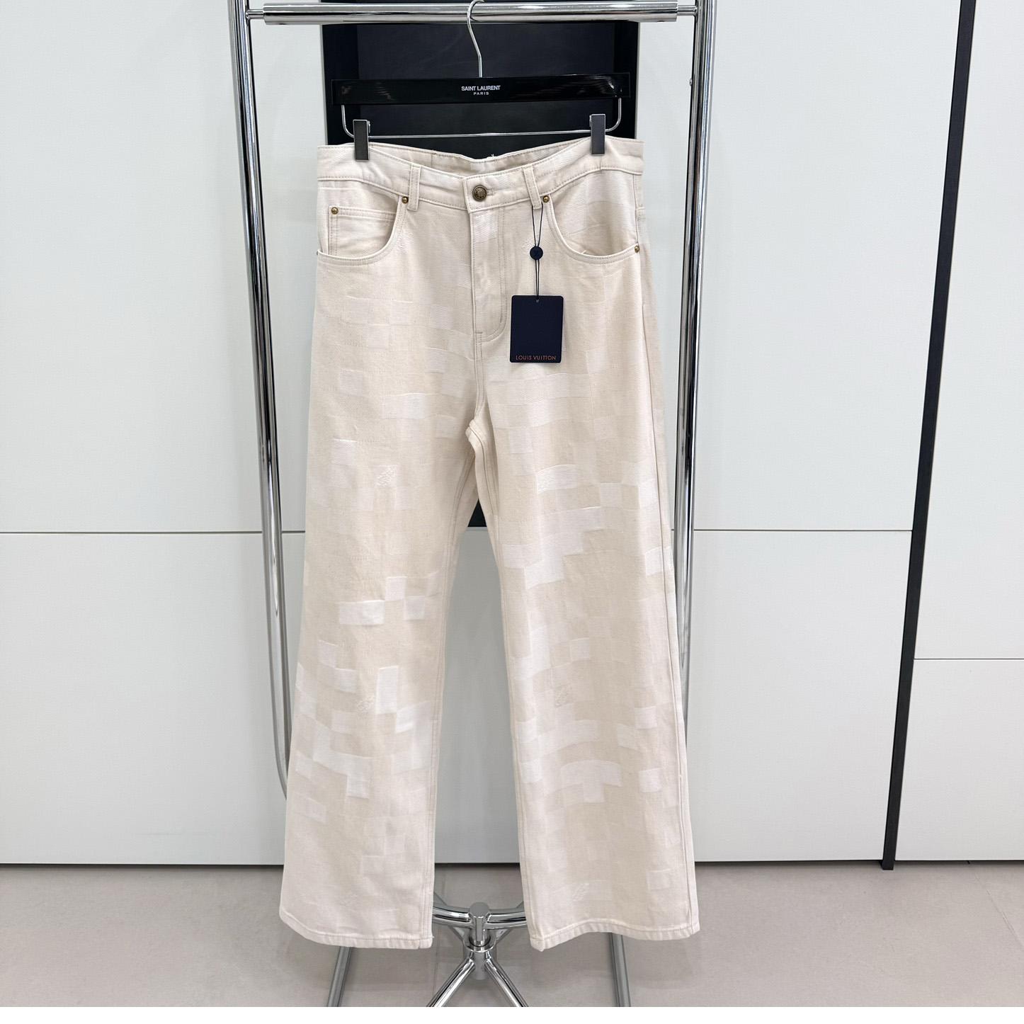 Louis Vuitton Damoflage Jacquard Denim Skate Pants    - DesignerGu