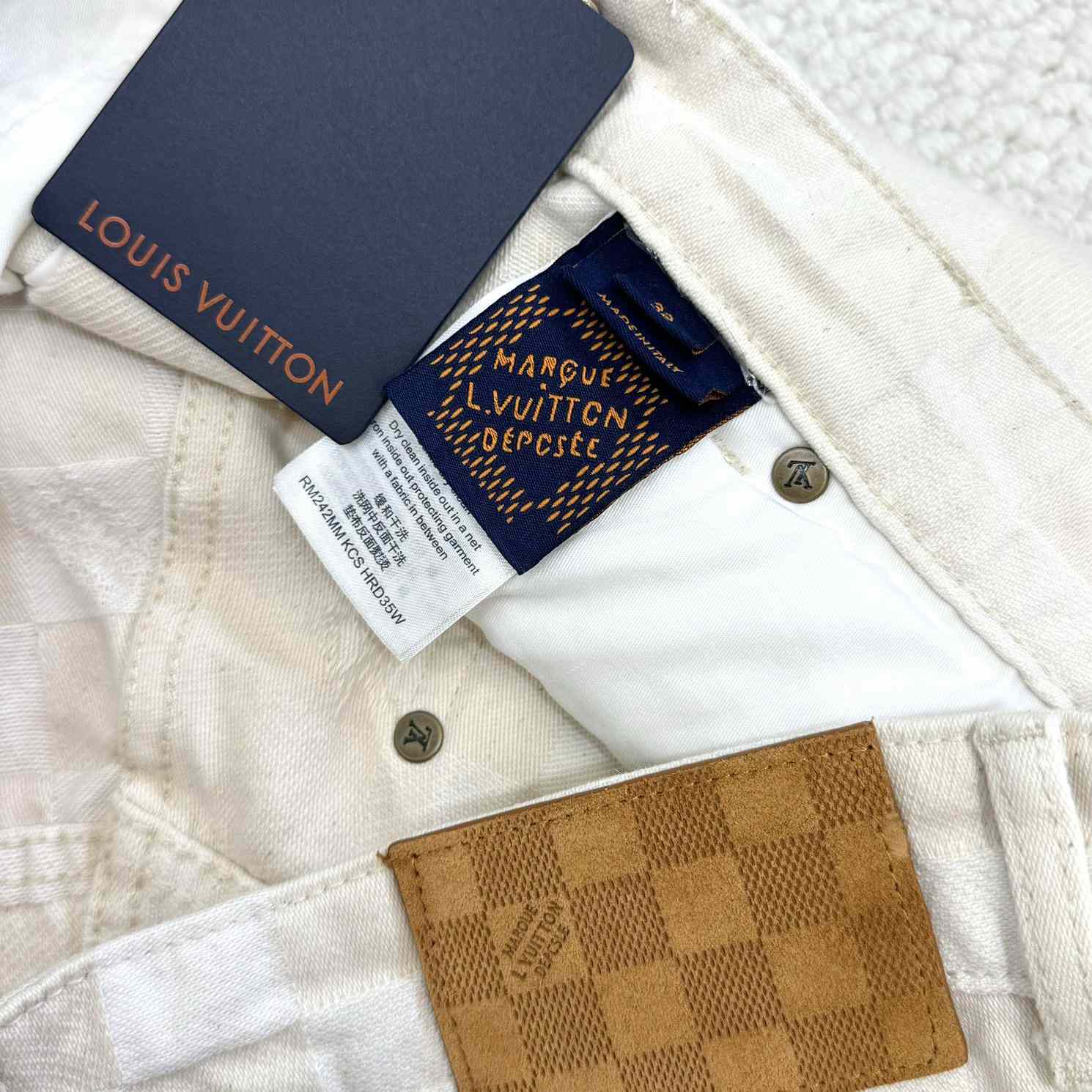 Louis Vuitton Damoflage Jacquard Denim Skate Pants    - DesignerGu