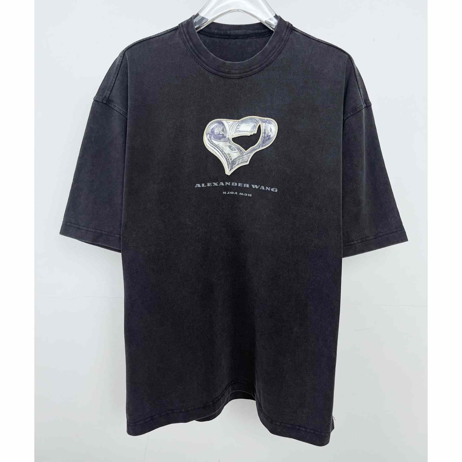 Alexander Wang money-print Cotton T-shirt - DesignerGu