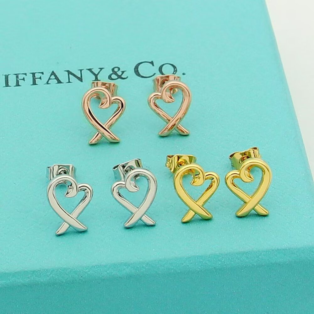 Tiffany & Co. Paloma Picasso Loving Heart Earrings - DesignerGu