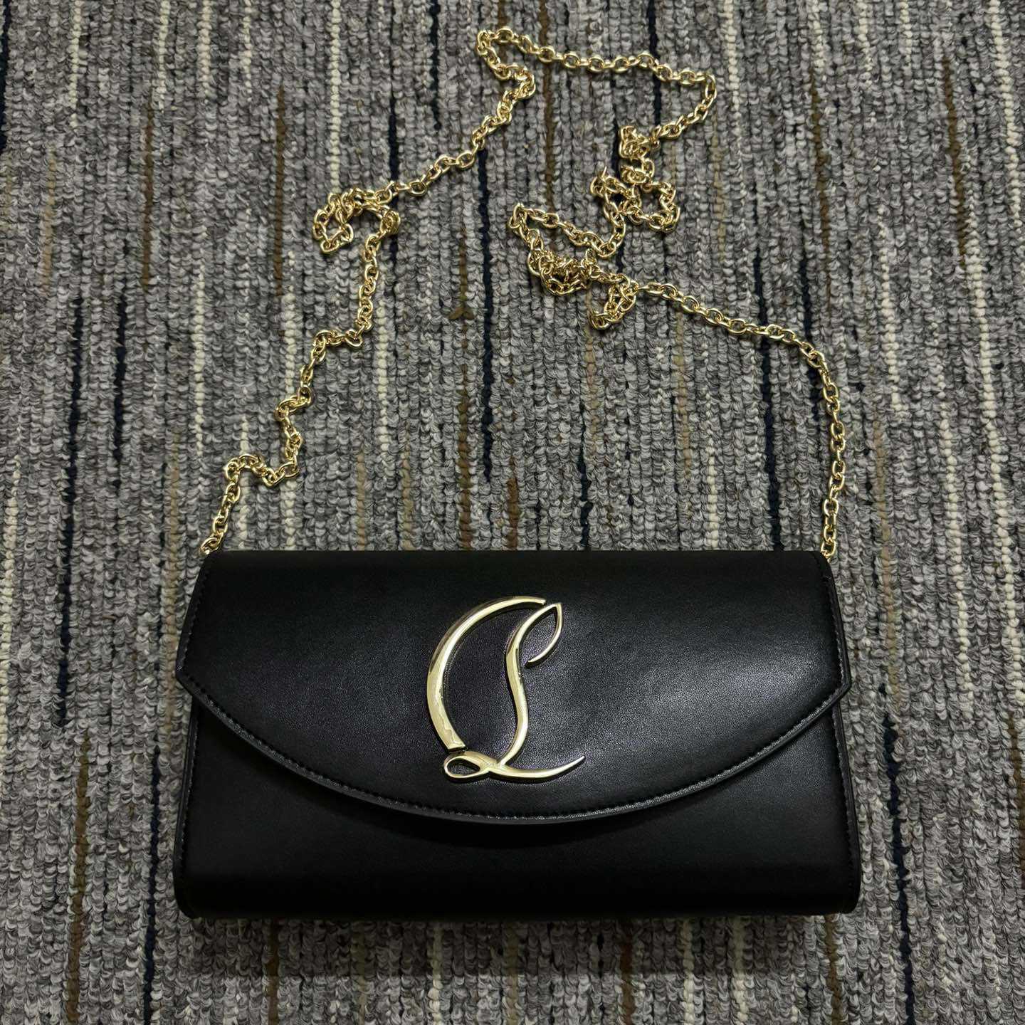 Christian Louboutin Leather Wallet On Chain  - DesignerGu