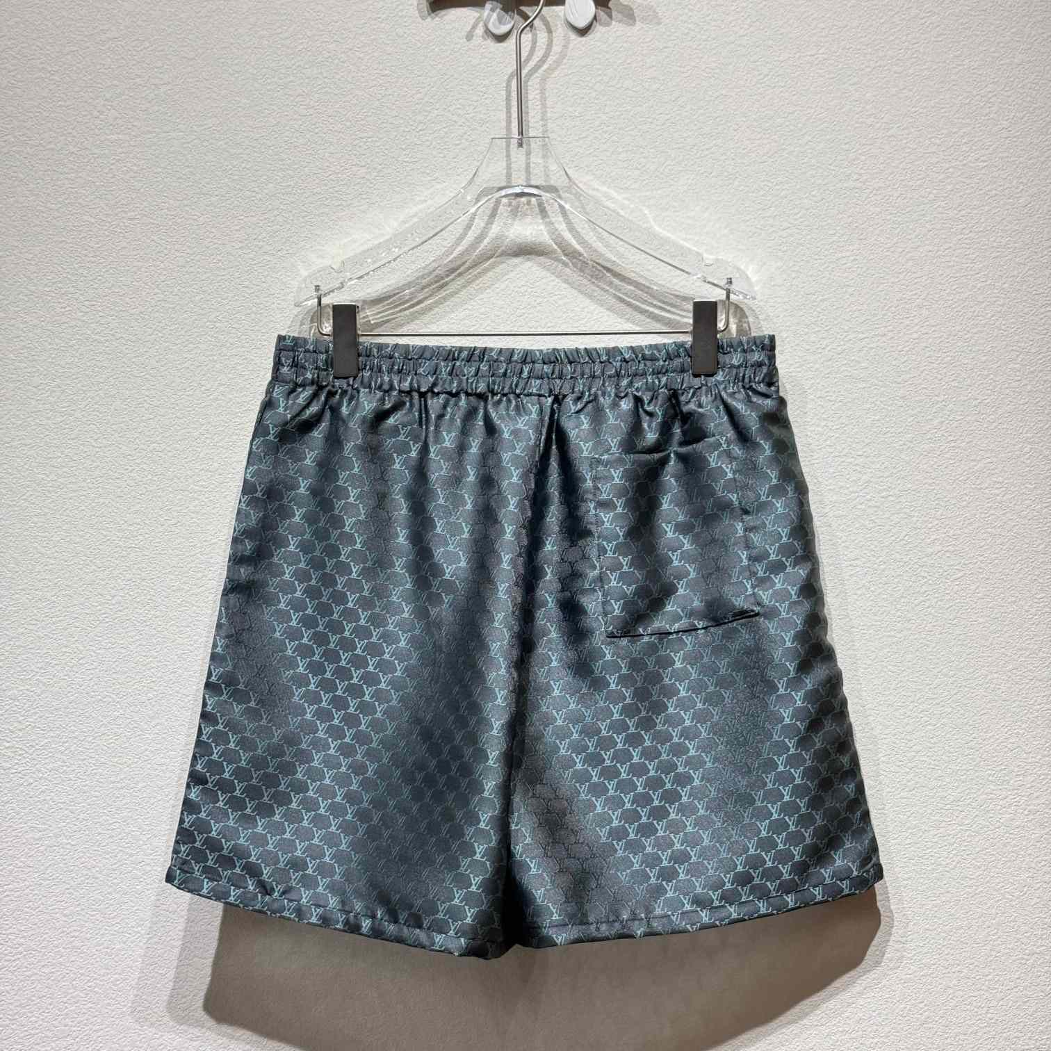 Louis Vuitton Drawstring Jacquard Silk-Blend Shorts   1AFRKK - DesignerGu