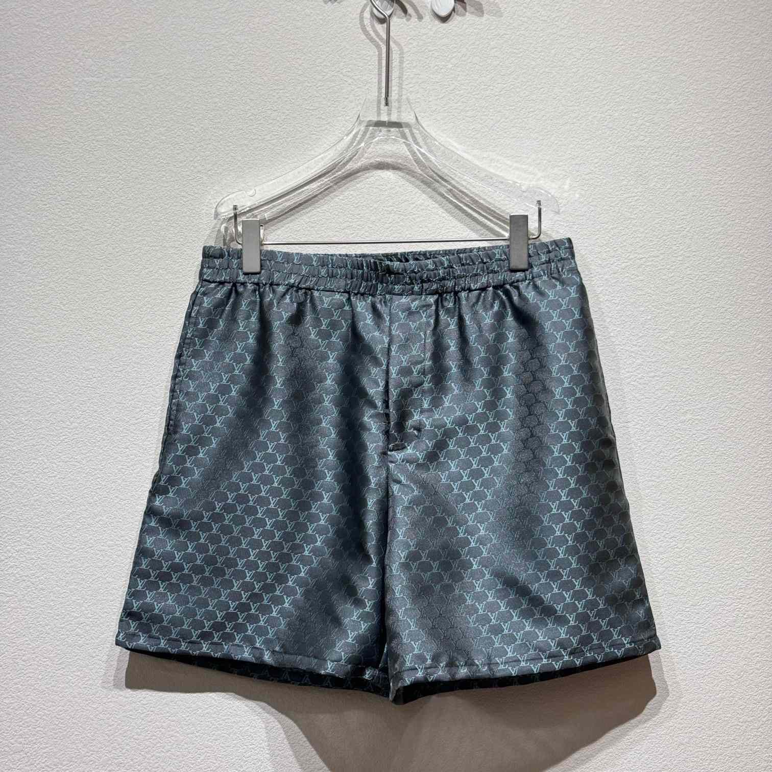 Louis Vuitton Drawstring Jacquard Silk-Blend Shorts   1AFRKK - DesignerGu