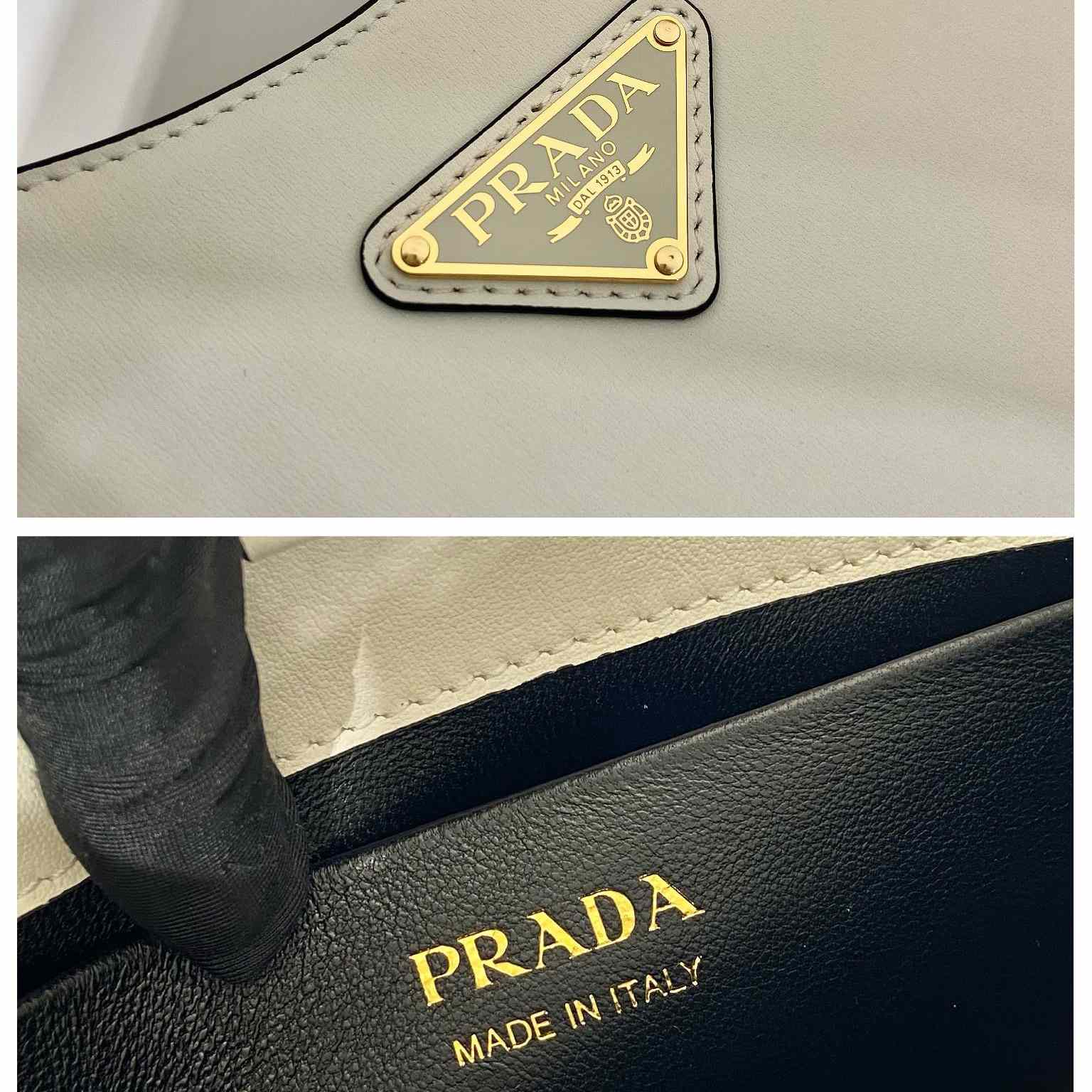 Prada Leather Shoulder Bag（27x19x5cm） - DesignerGu