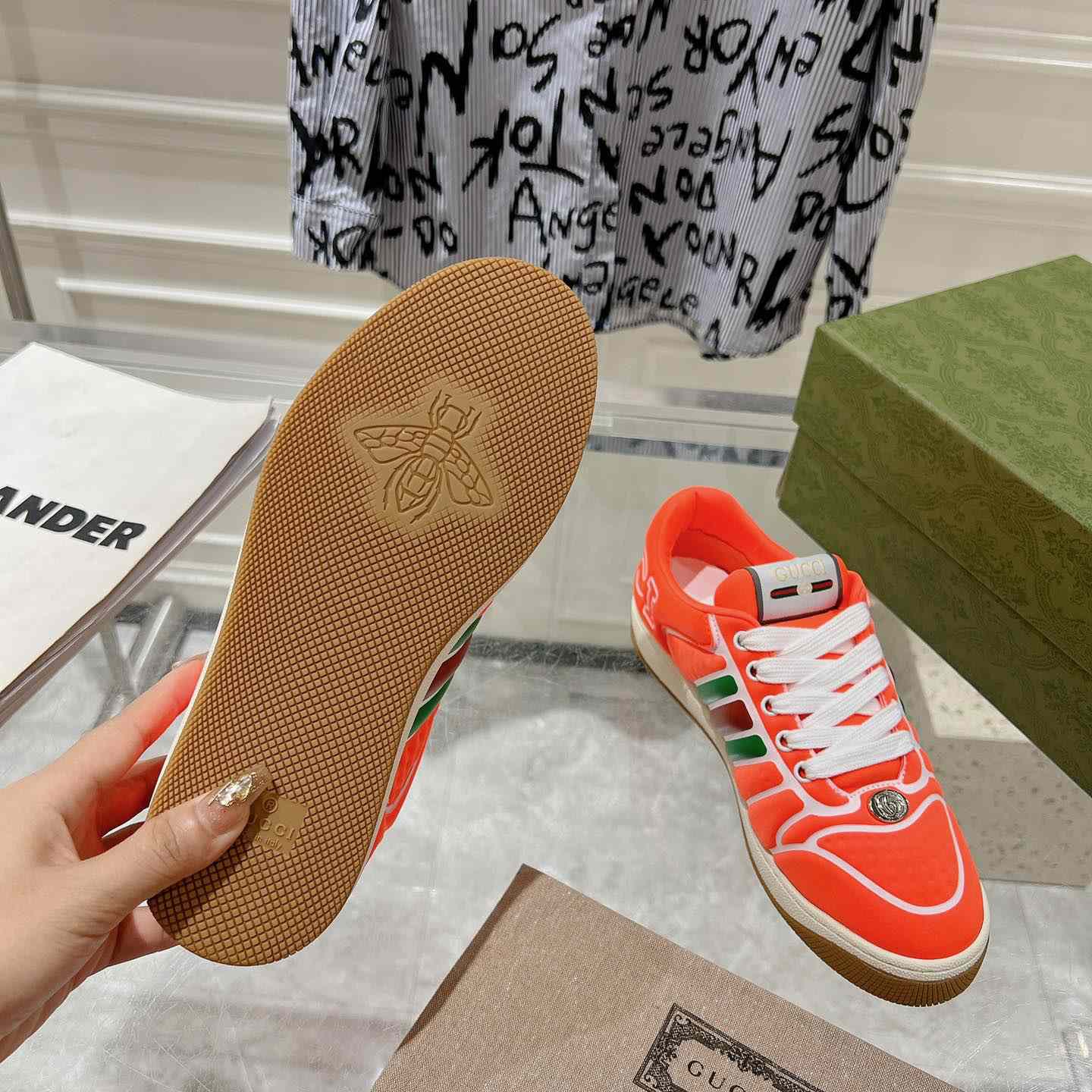 Gucci Screener Sneaker With Web - DesignerGu