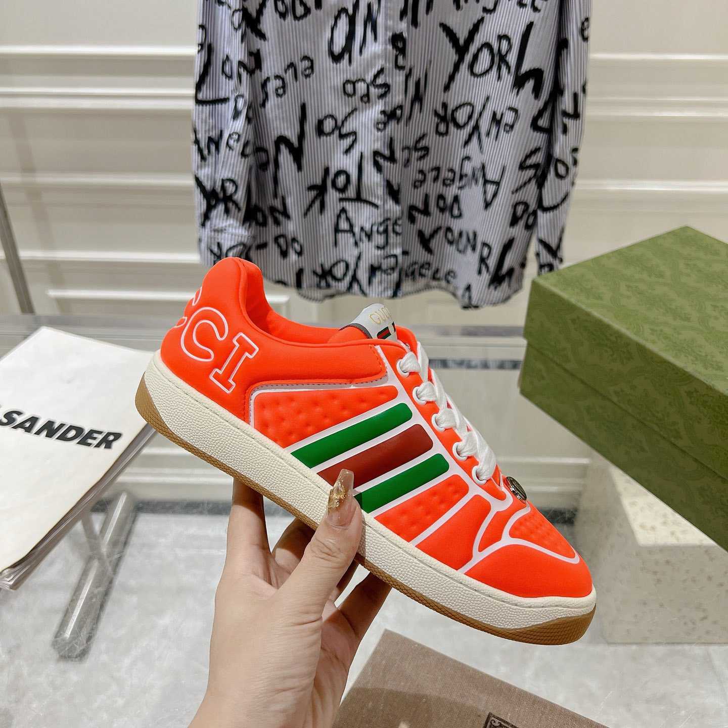 Gucci Screener Sneaker With Web - DesignerGu