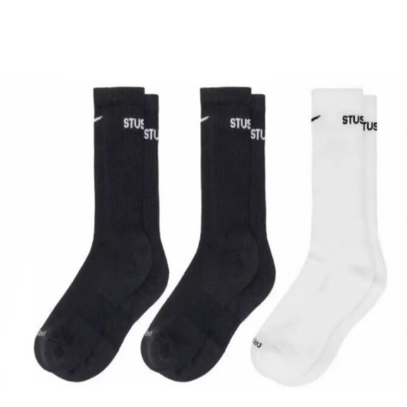 Nike x Stussy Everyday Plus Crew Socks /Box - DesignerGu