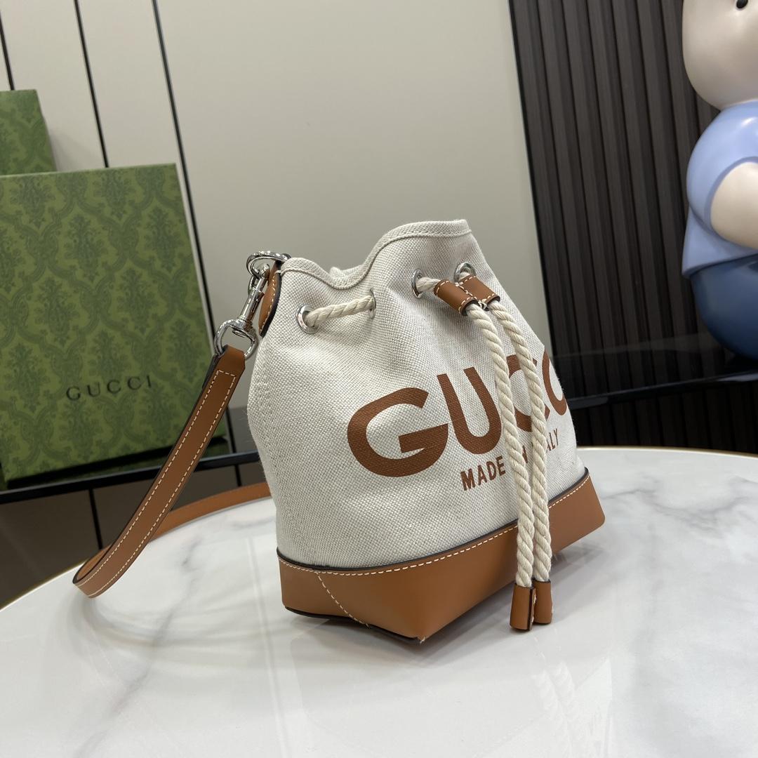 Gucci Mini Shoulder Bag With Gucci Print - DesignerGu