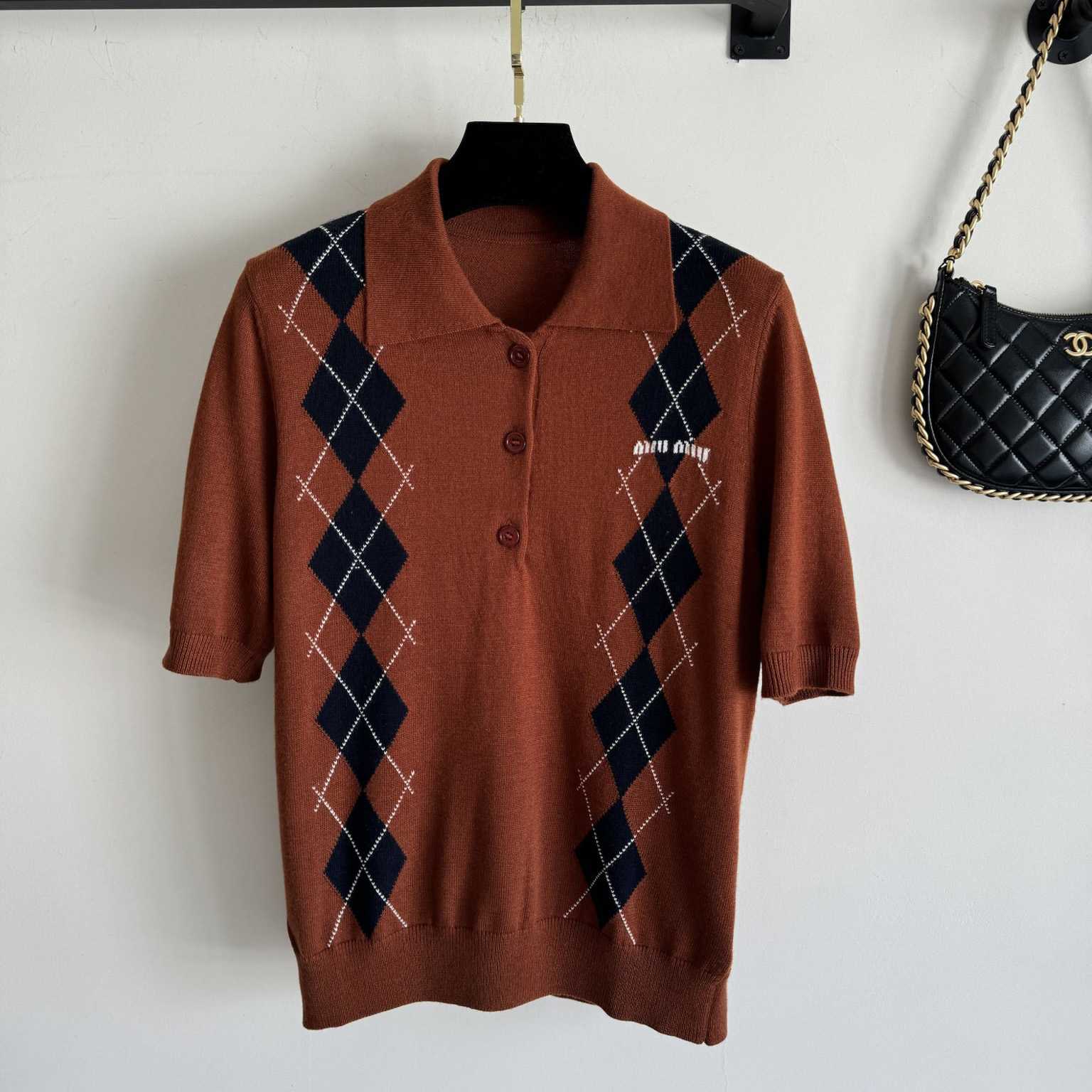 Miu Miu Cashmere Knit Polo Shirt - DesignerGu