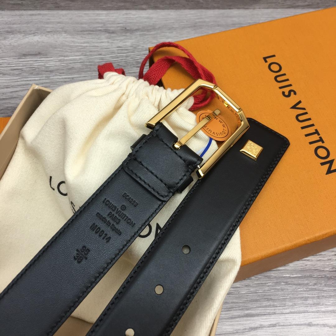 Louis Vuitton 35mm Leather Belt - DesignerGu